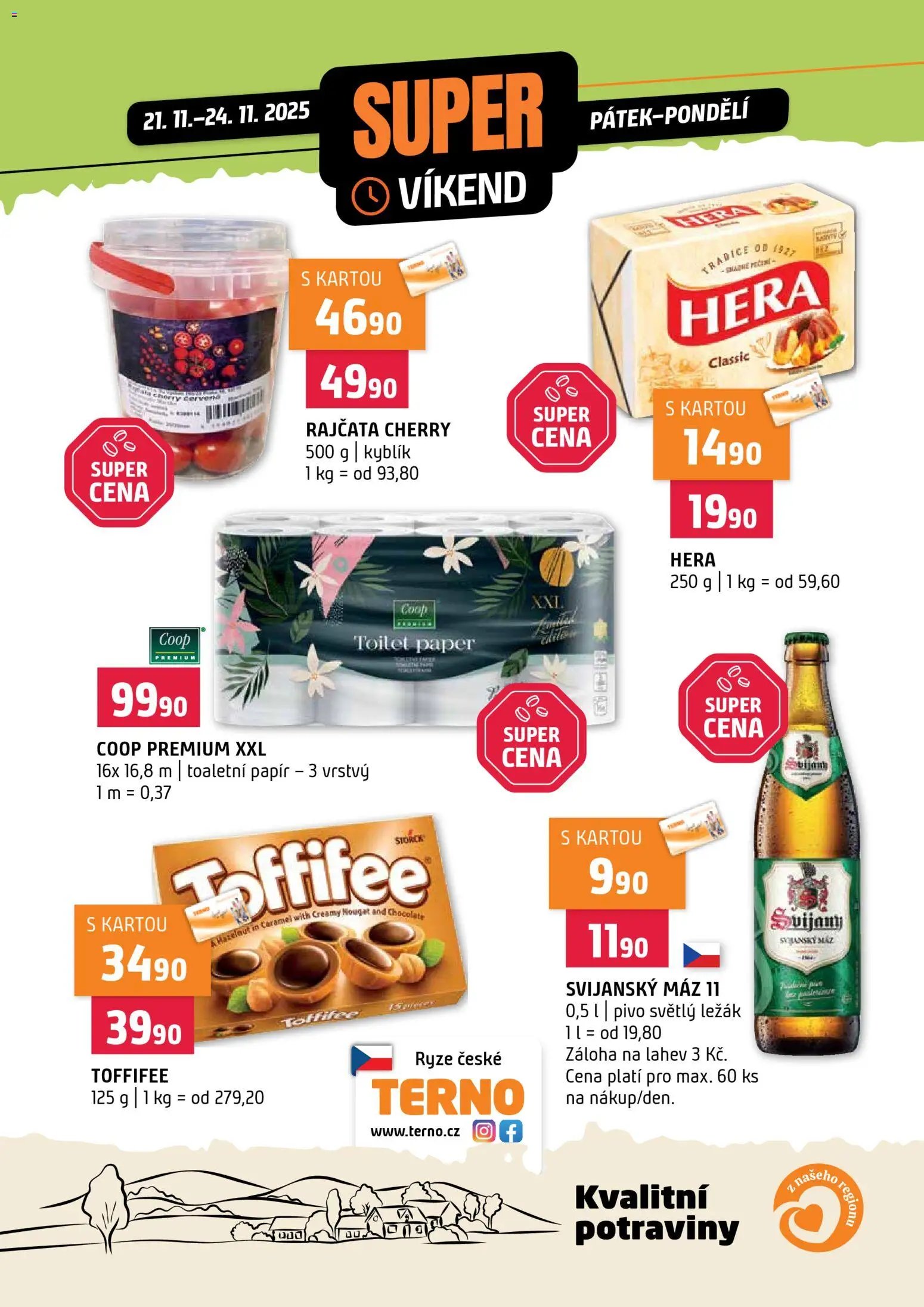 Terno leták - Super víkend (2025-11-21 - 2025-11-24)