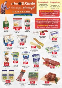Astur & Qanto leták - cash&carry Jeseník, Krnov (2025-10-15 - 2025-11-11)