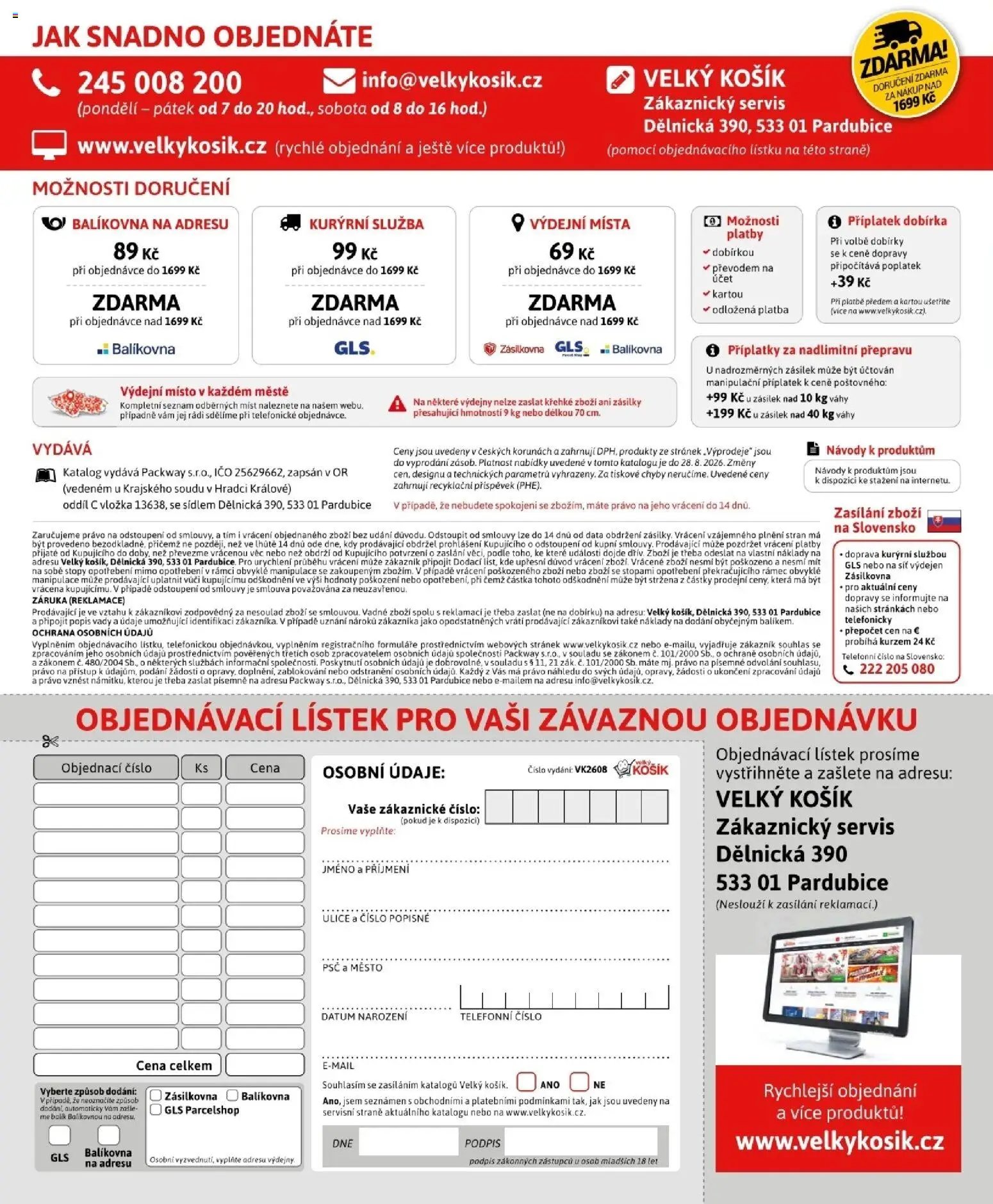 Velký Košík katalog srpen 2026