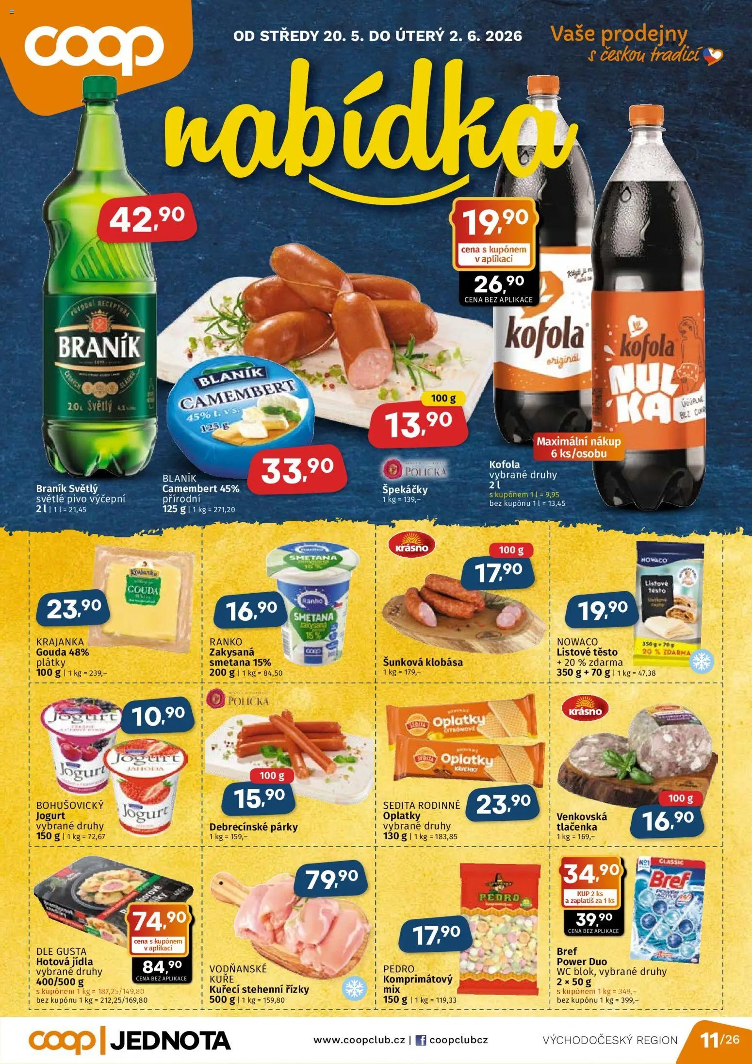 Coop leták - Východočeský region (2026-05-20 - 2026-06-02)
