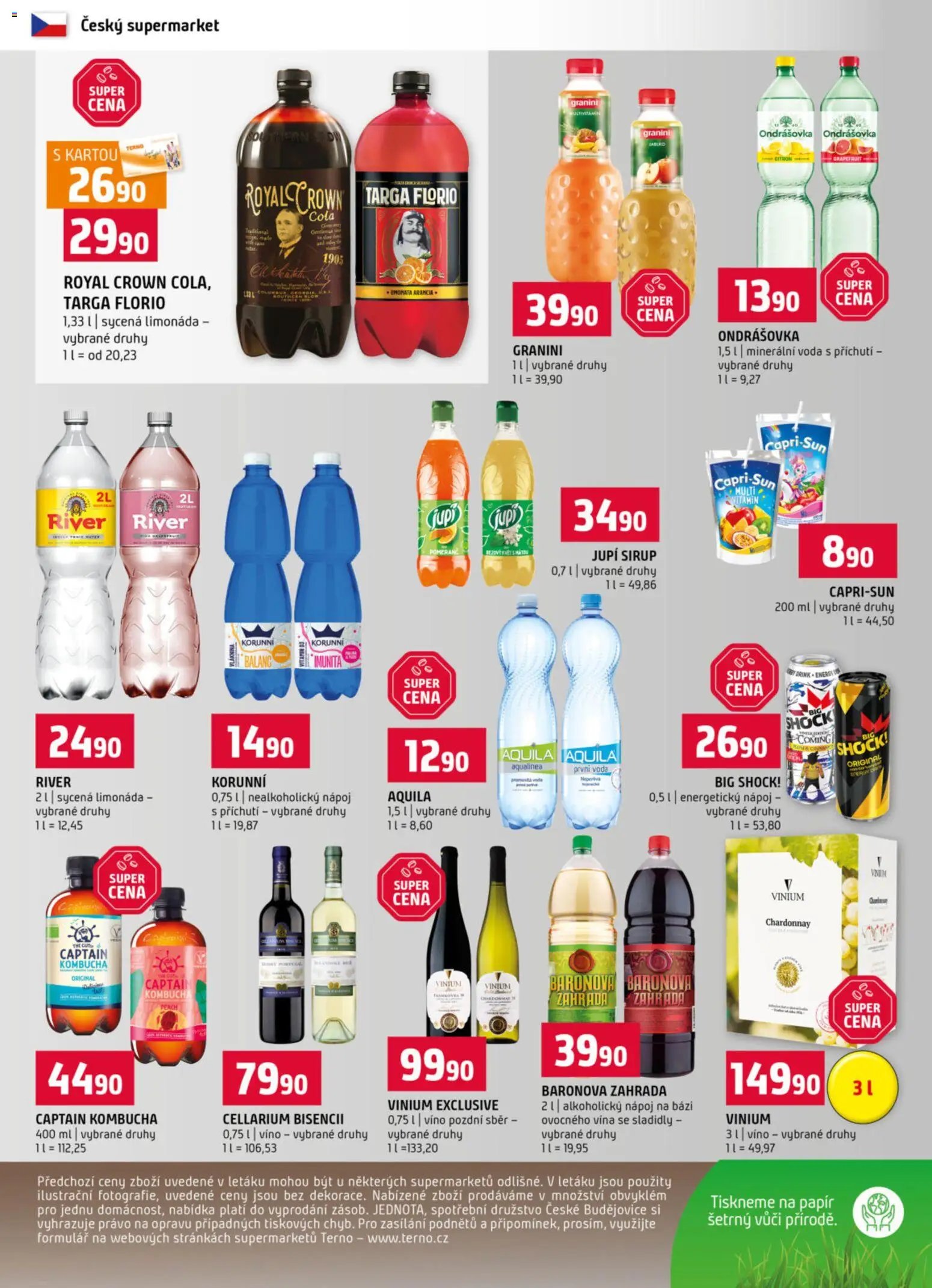 Terno leták - Blatná, Český Krumlov, Prachatice, Strakonice, Tábor, Zlín (2025-10-29 - 2025-11-04)