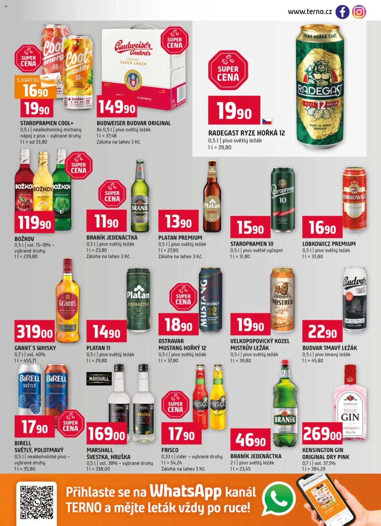 Terno leták - Blatná, Český Krumlov, Prachatice, Strakonice, Tábor, Zlín (2025-10-29 - 2025-11-04)