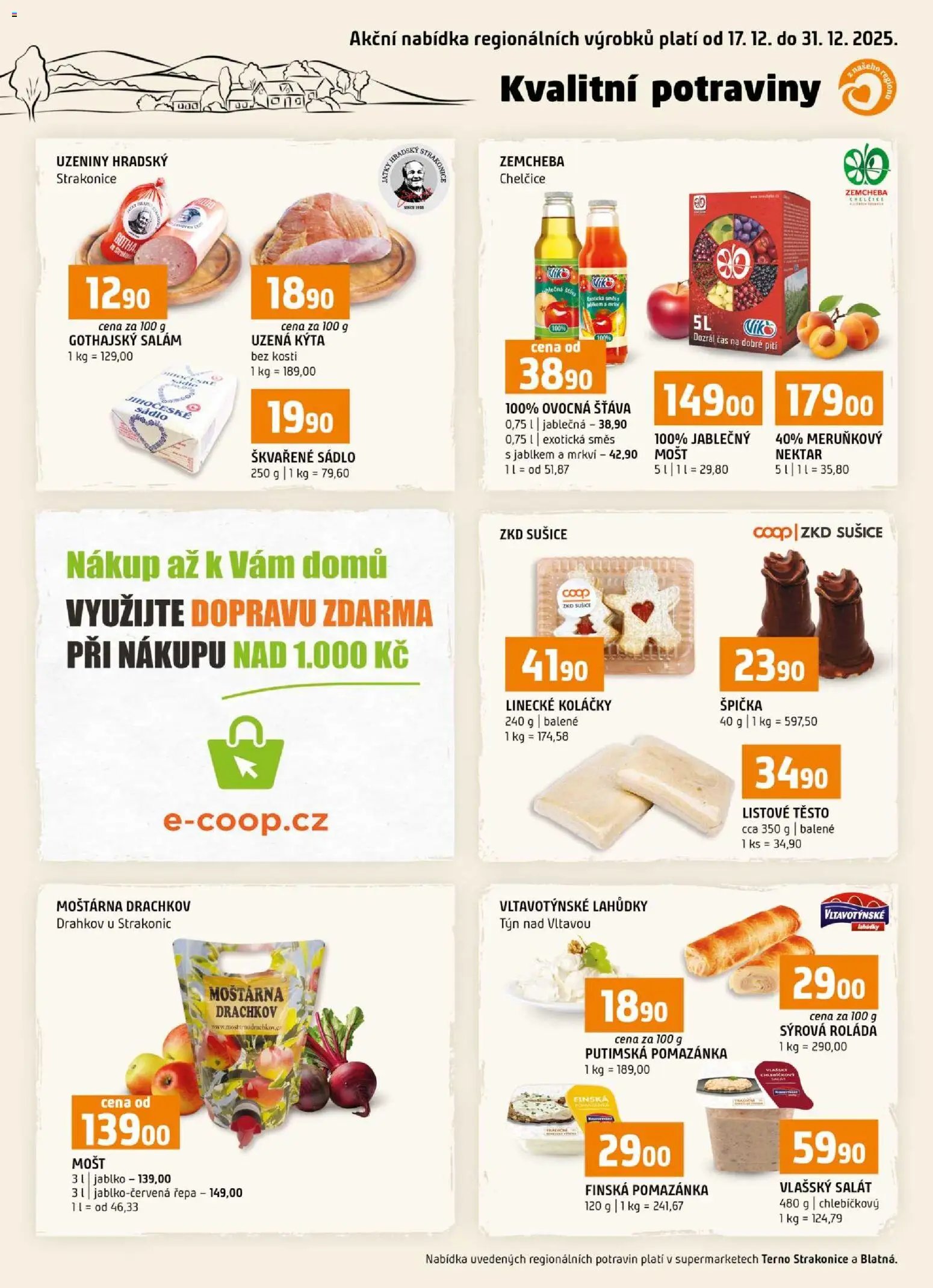 Terno leták - Blatná, Strakonice (2025-12-17 - 2025-12-31)