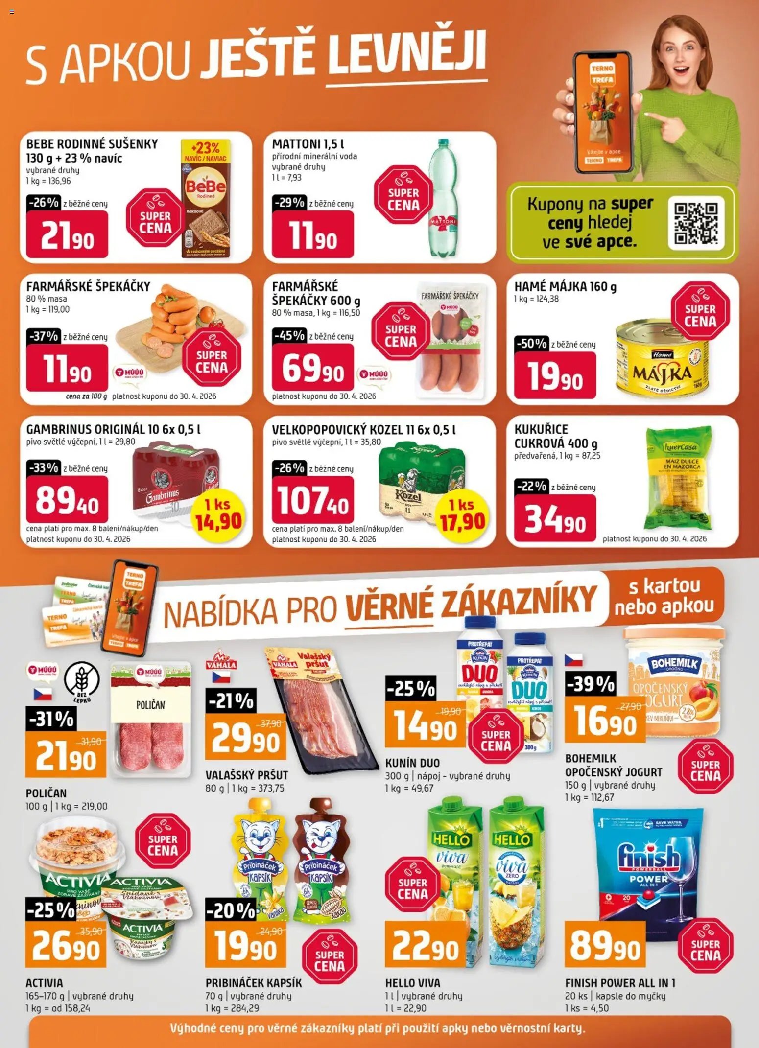 Terno leták - Nabídka pro věrné zákazníky (2026-04-22 - 2026-04-28)
