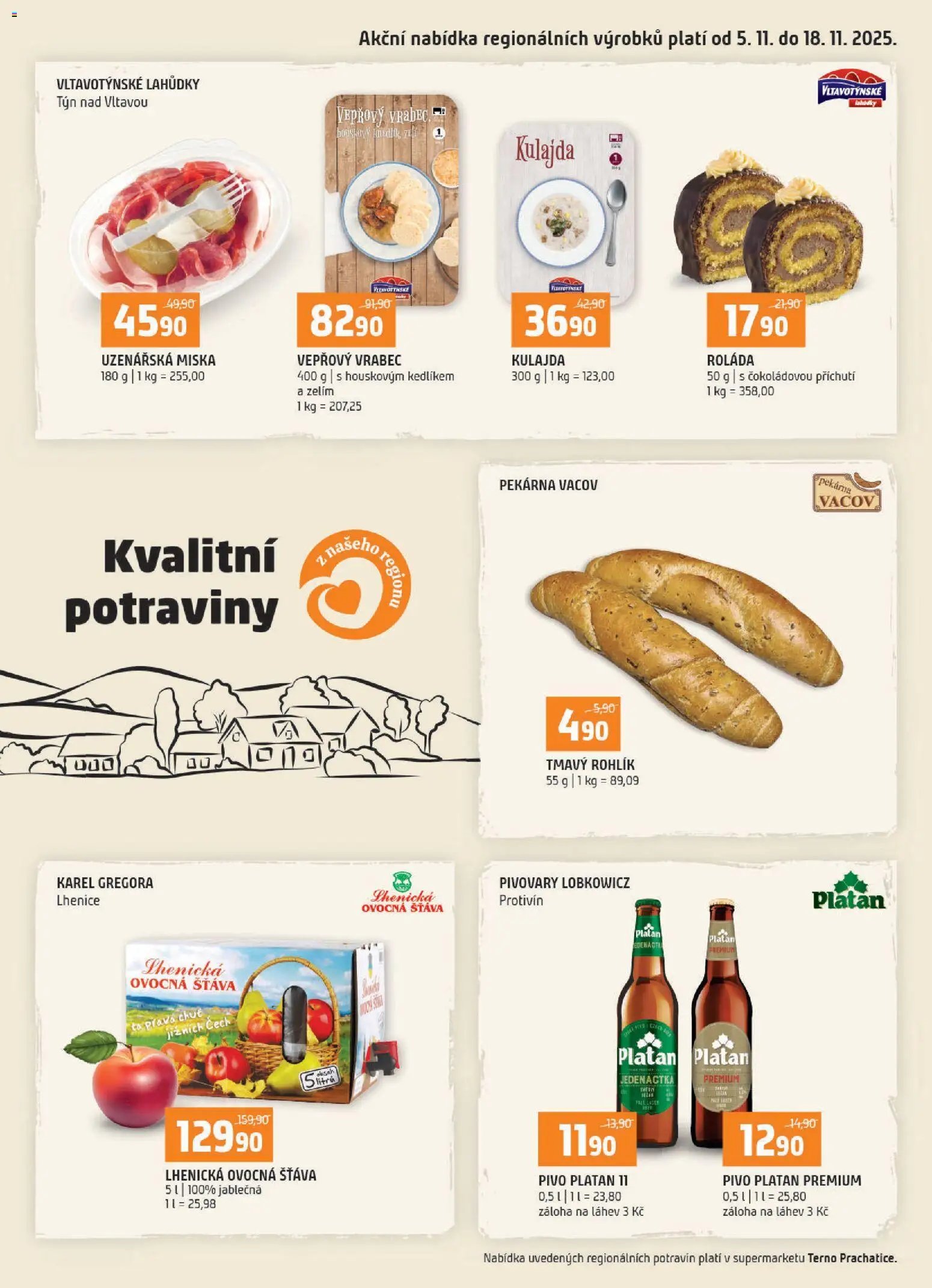 Terno leták - Prachatice (2025-11-05 - 2025-11-11)