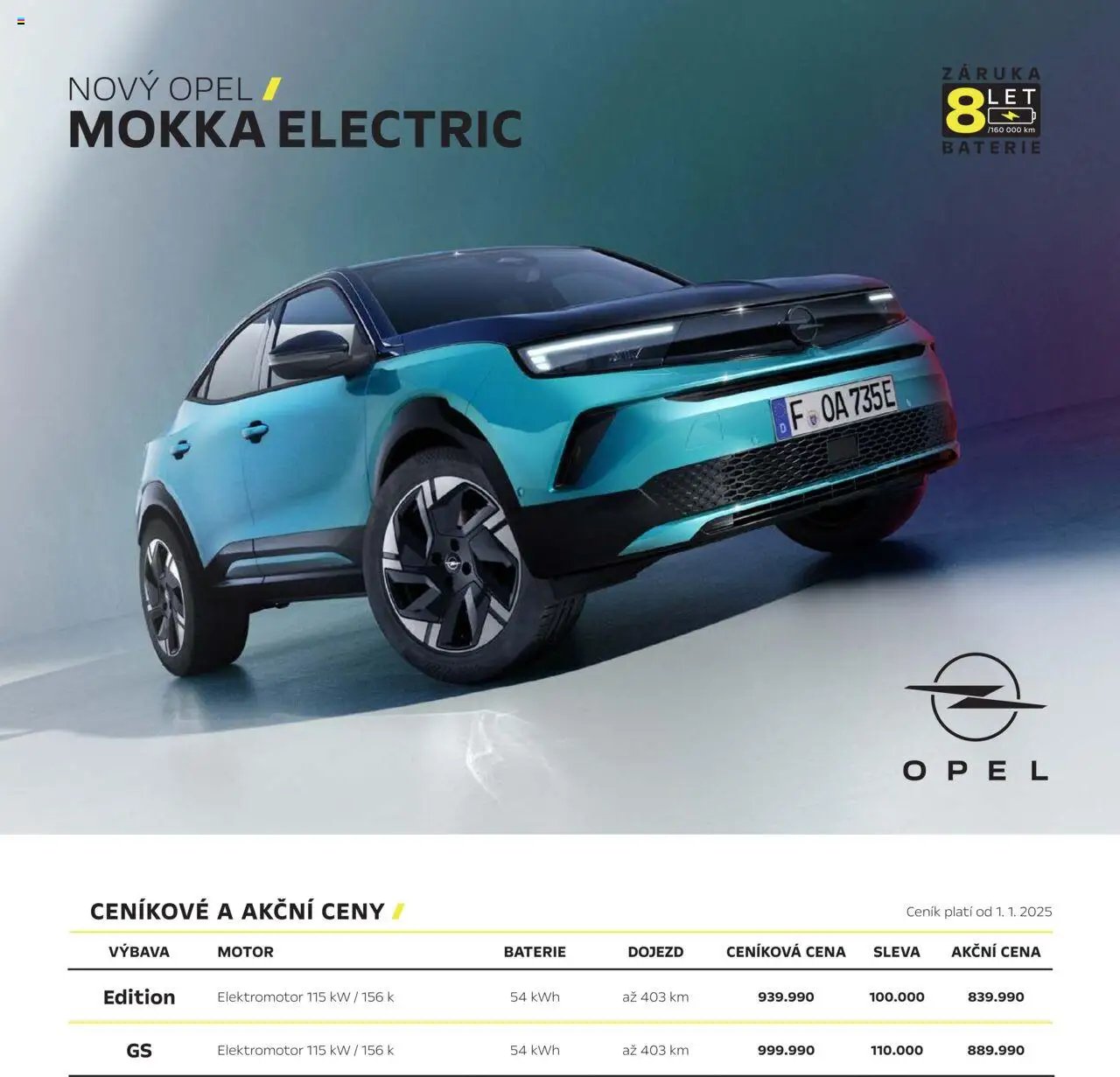 Opel katalog - Nová Mokka Electric (2025-03-01 - 2026-02-28)