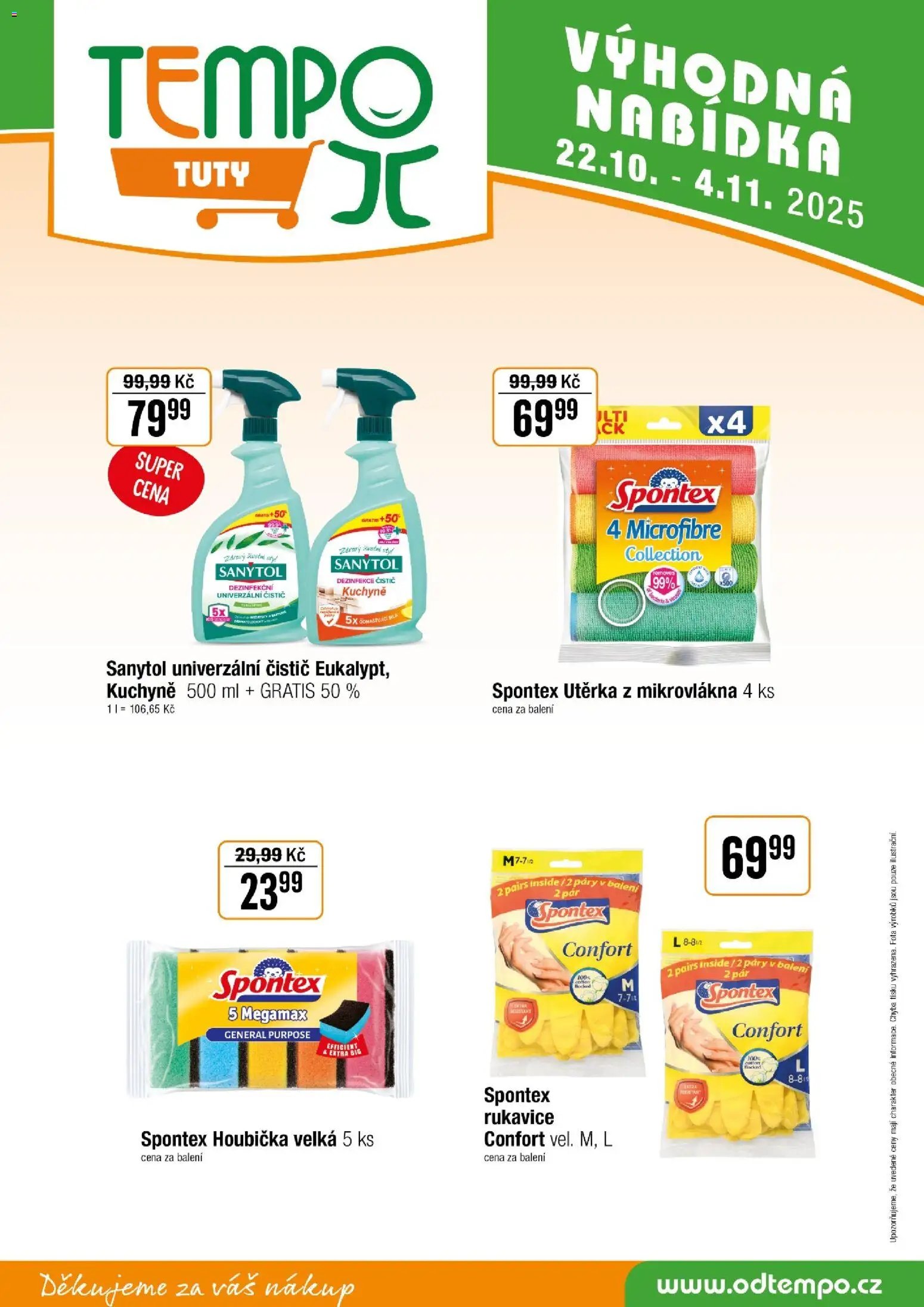 Tempo leták - Tuty (2025-10-22 - 2025-11-04)