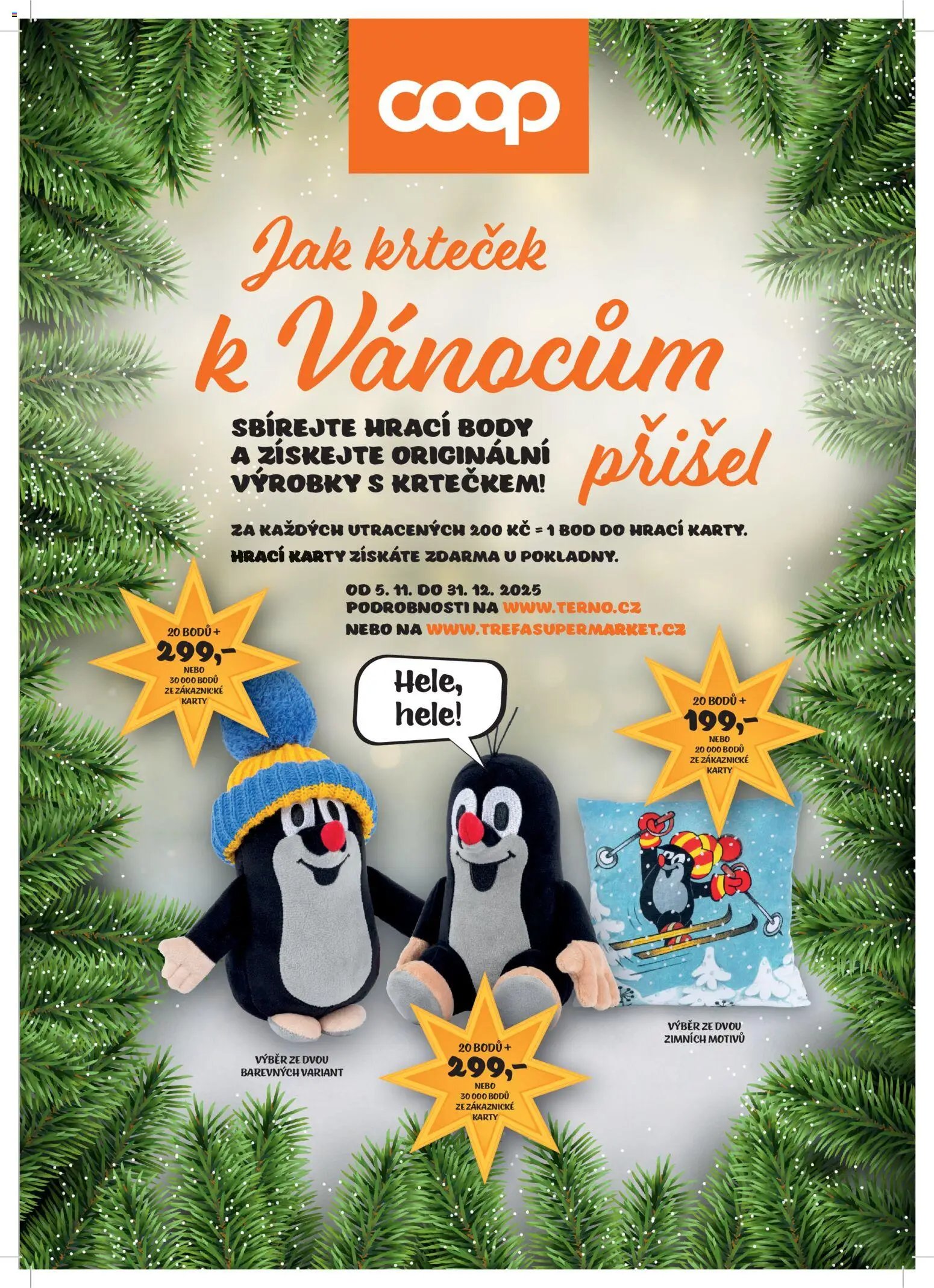 Terno leták - Jak krteček k Vánocům přišel (2025-11-05 - 2025-12-31)
