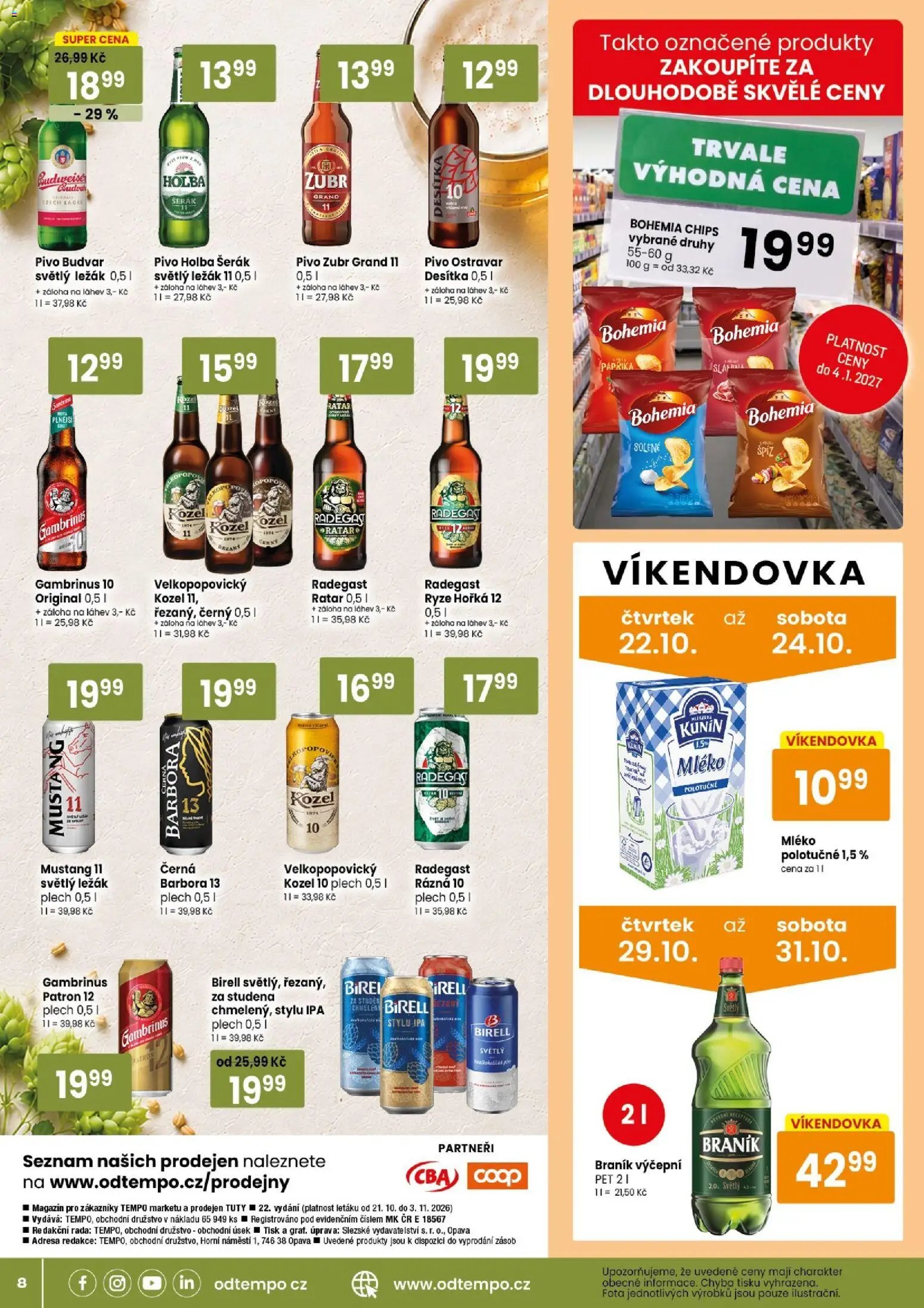 TEMPO leták - market