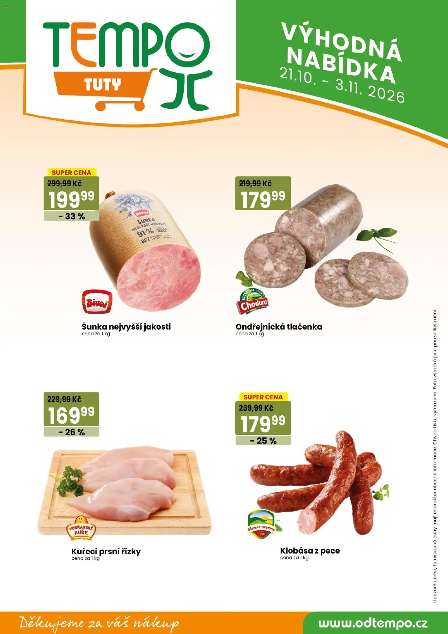 TEMPO leták - market