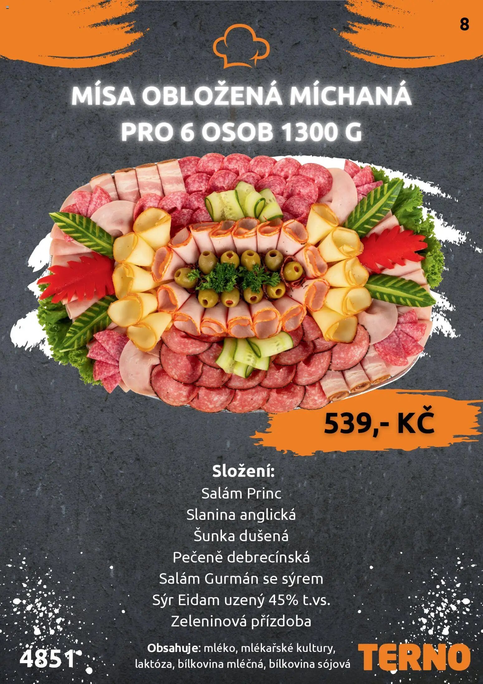 Terno leták - Grill Zlín – Studená kuchyně (2026-01-30 - 2026-12-31)