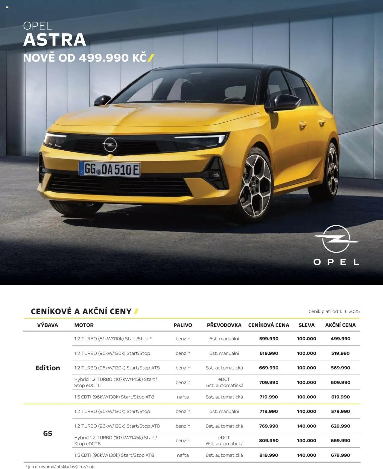 Opel katalog - Astra (2025-04-25 - 2026-02-28)