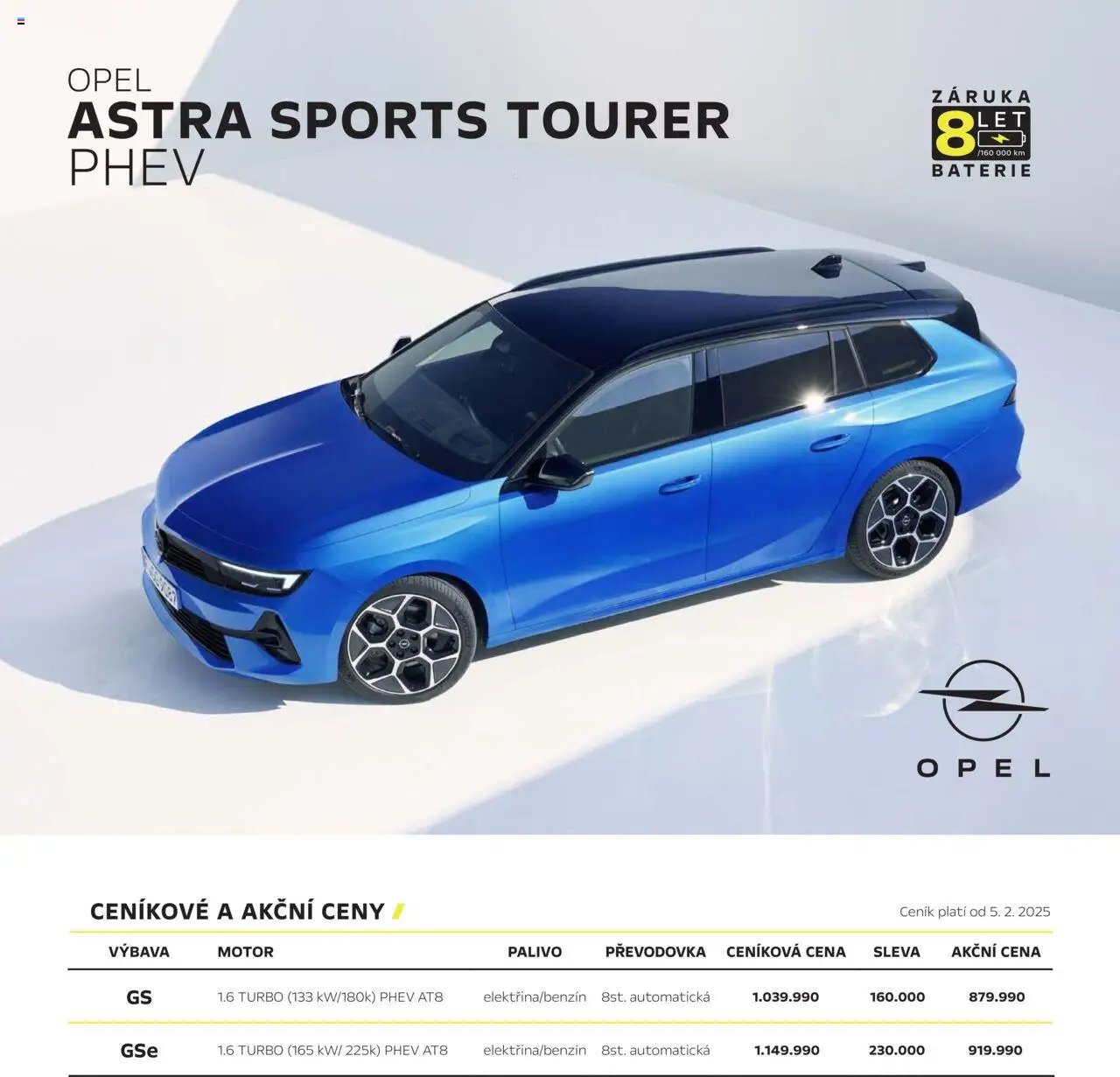 Opel katalog - Astra Sports Tourer GSe (2025-03-01 - 2026-02-28)