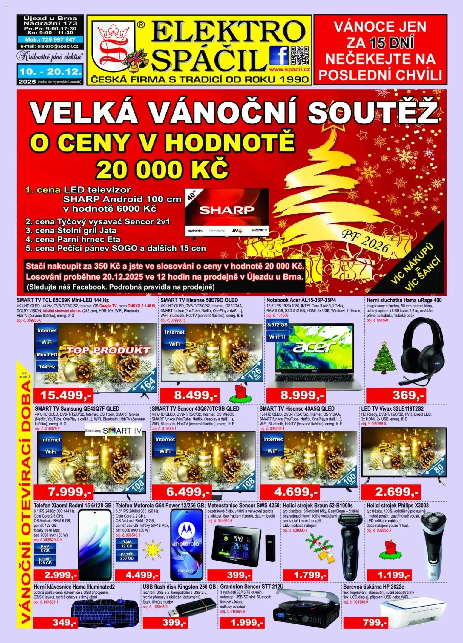 Elektro Spáčil leták (2025-12-10 - 2025-12-20)