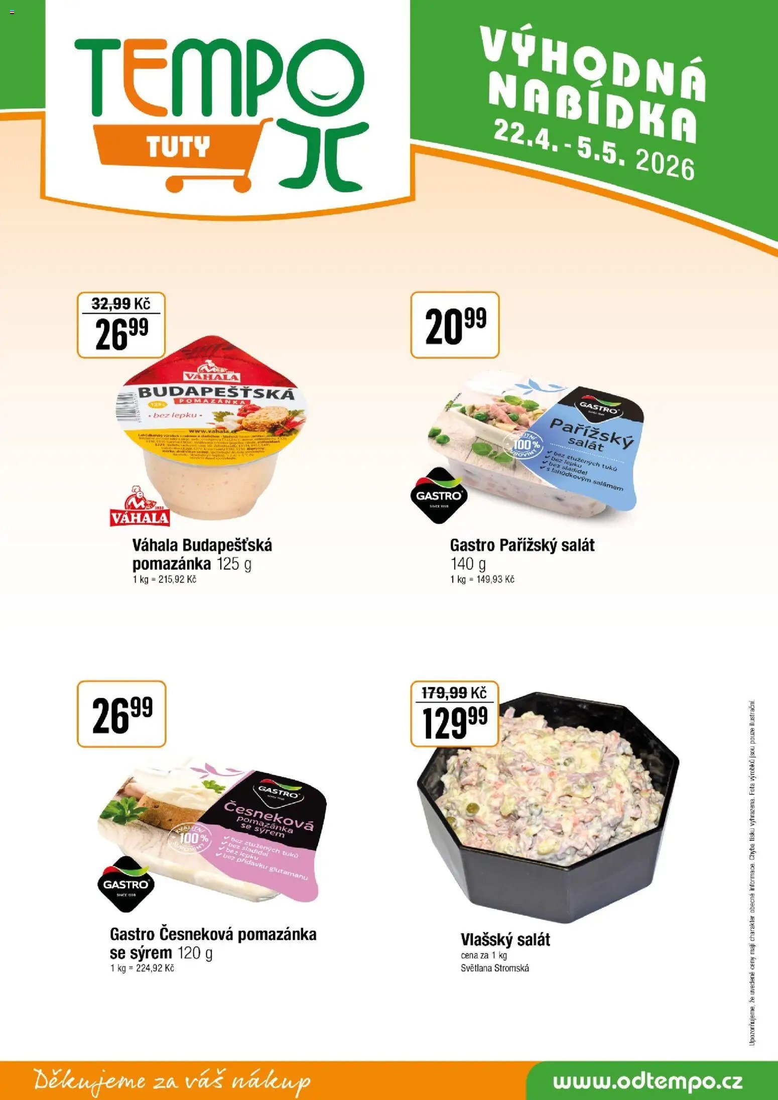 Tempo leták - Tuty (2026-04-22 - 2026-05-05)