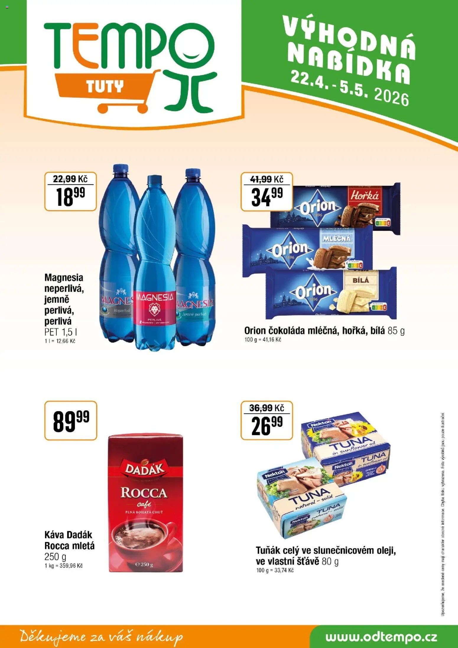 Tempo leták - Tuty (2026-04-22 - 2026-05-05)