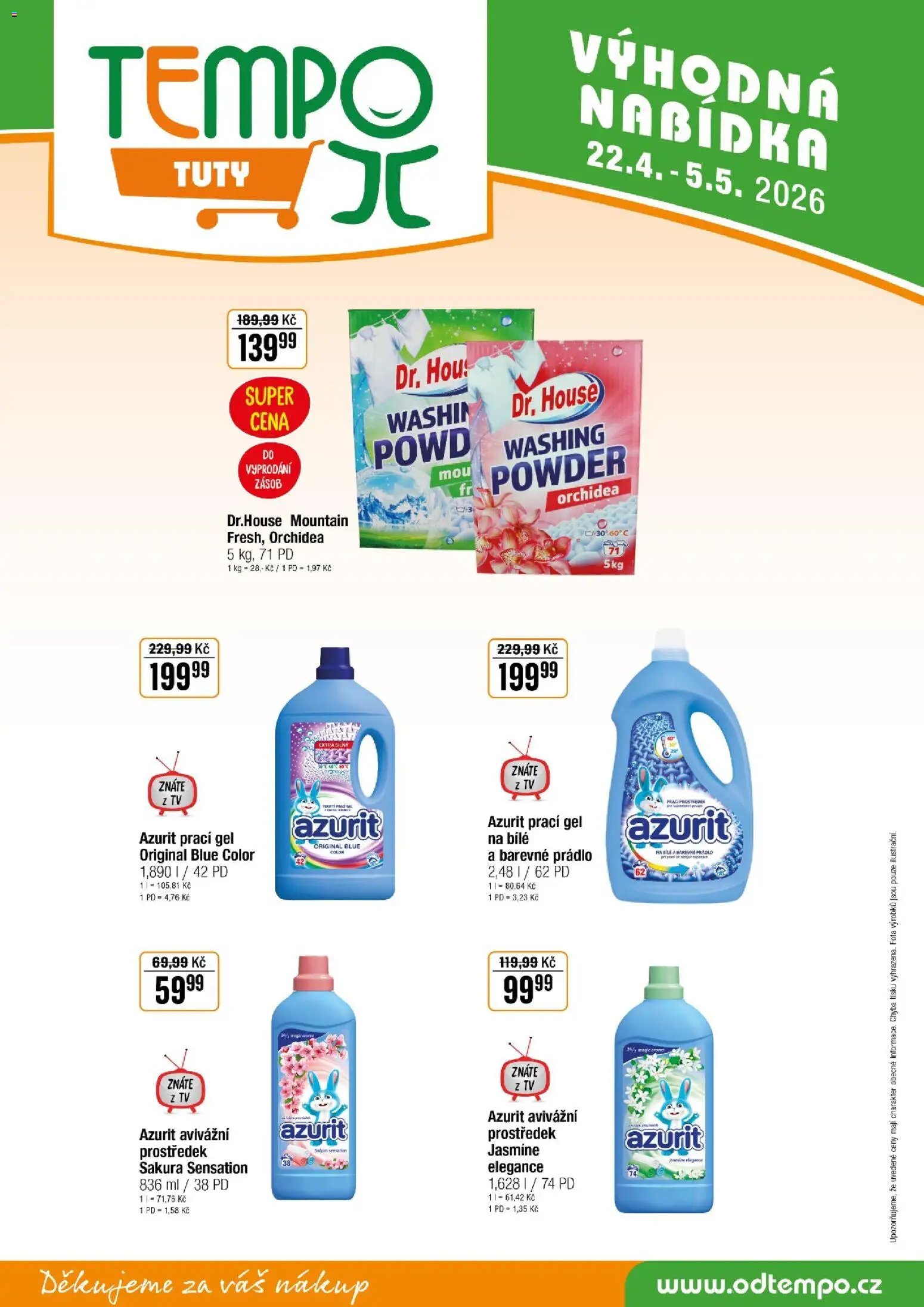 Tempo leták - Tuty (2026-04-22 - 2026-05-05)