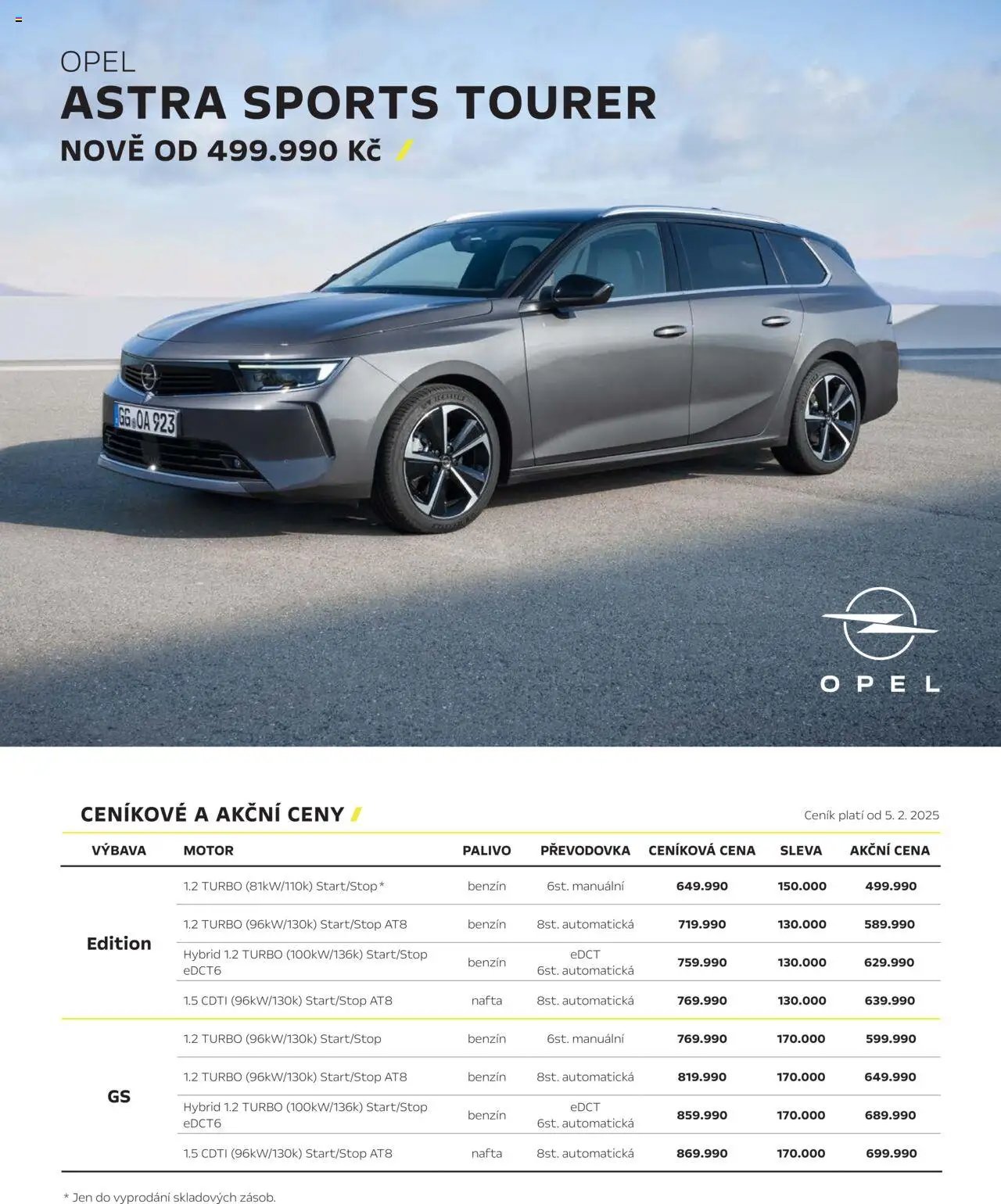 Opel katalog - Astra Sports Tourer (2025-03-01 - 2026-02-28)
