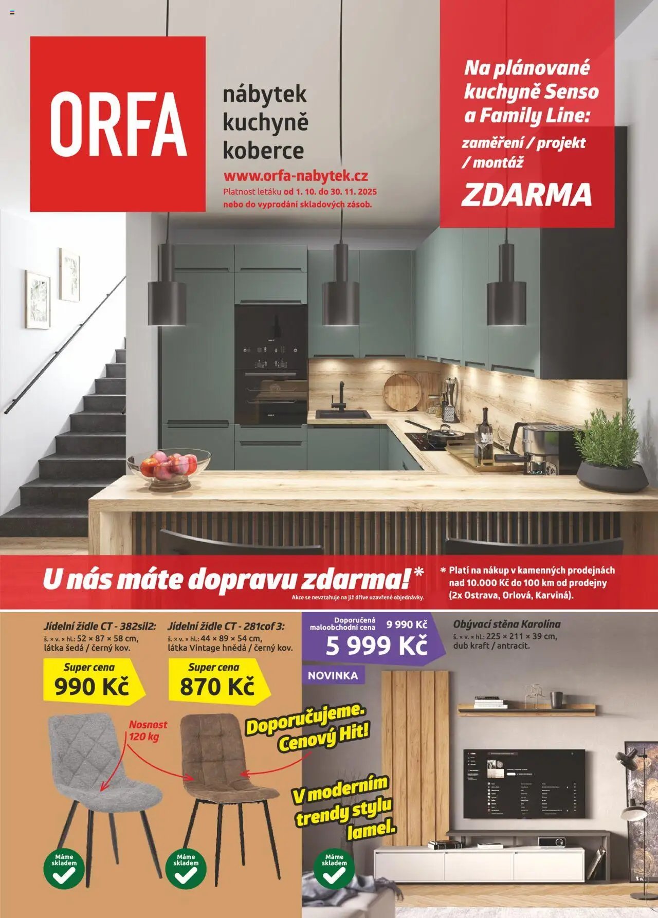 ORFA nábytek leták (2025-10-01 - 2025-11-30)