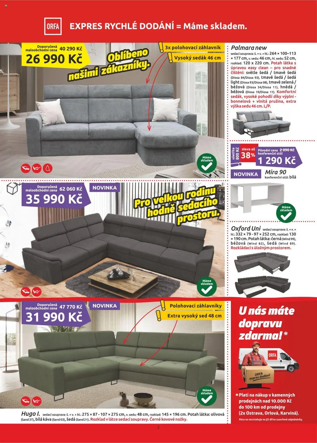 ORFA nábytek leták (2025-10-01 - 2025-11-30)