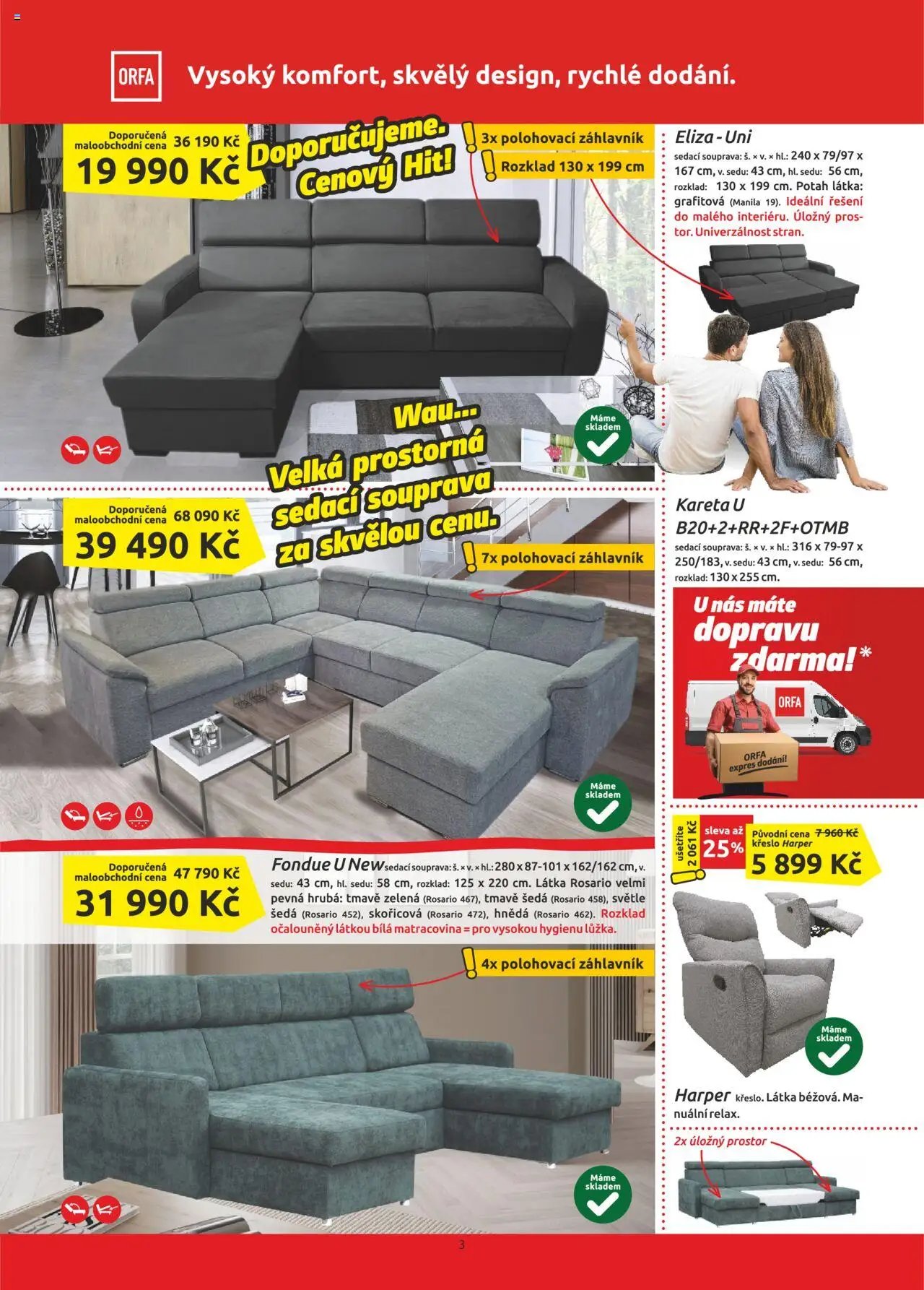 ORFA nábytek leták (2025-10-01 - 2025-11-30)