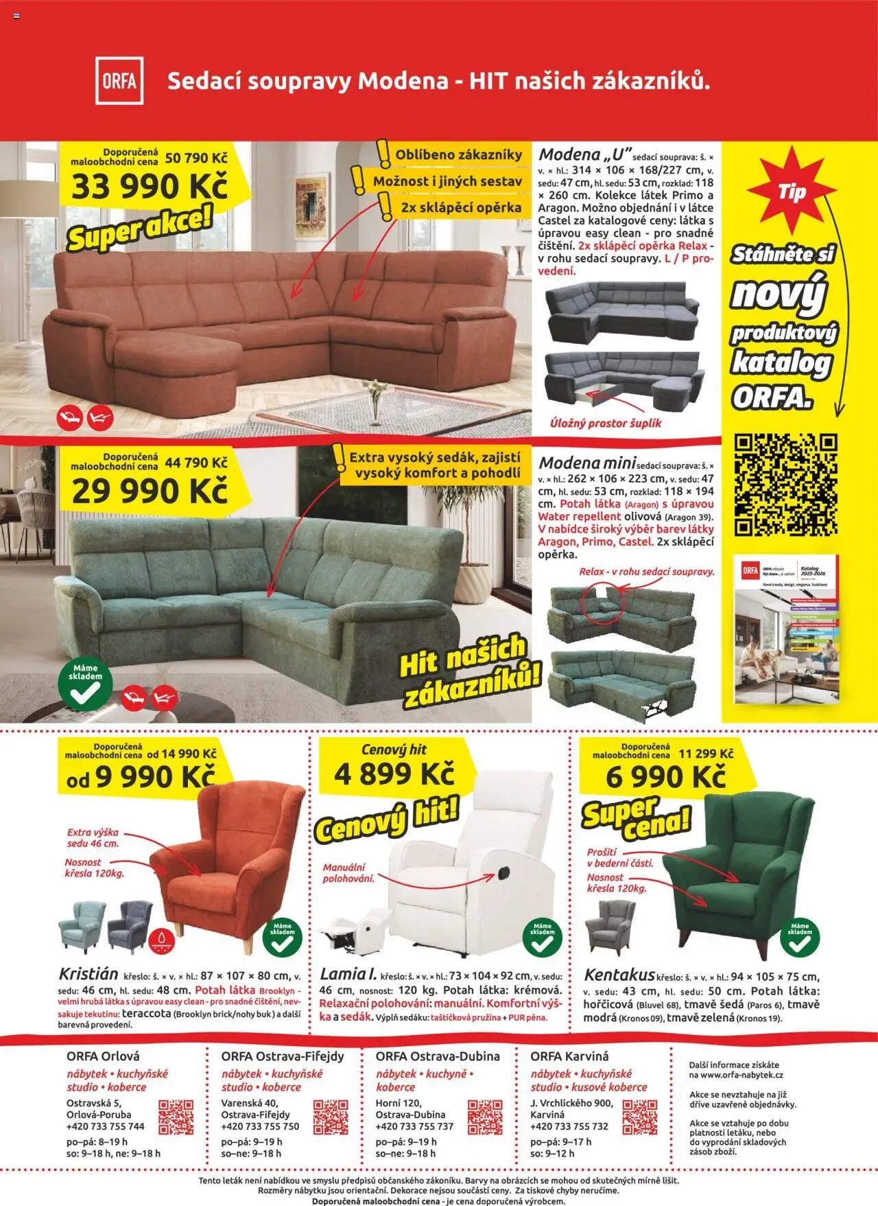 ORFA nábytek leták (2025-10-01 - 2025-11-30)