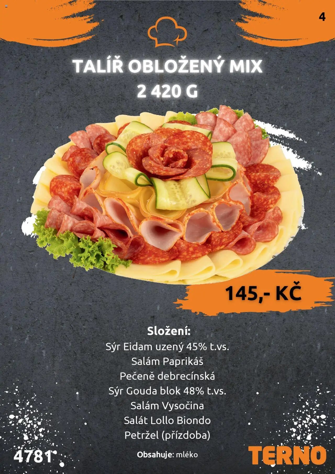 Terno leták - Grill Zlín – Studená kuchyně (2025-07-03 - 2025-12-31)