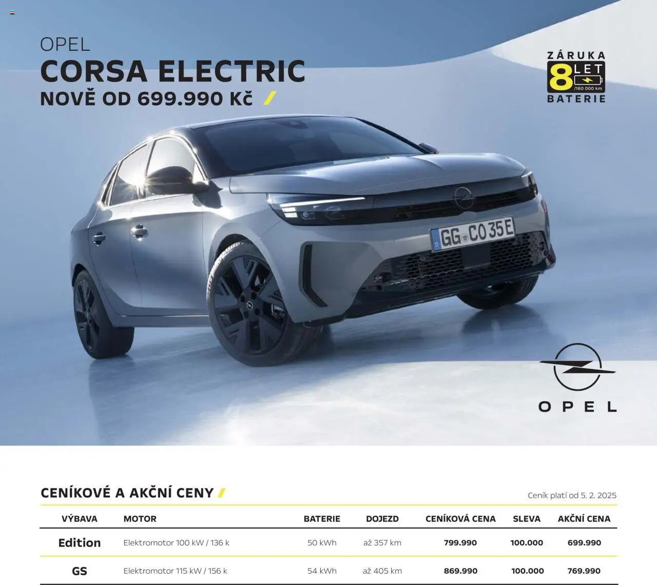 Opel katalog - Corsa Electric (2025-03-01 - 2026-02-28)
