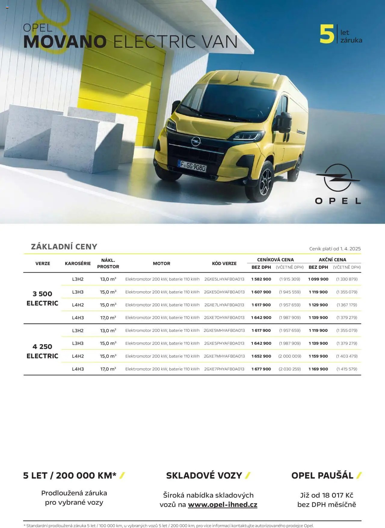 Opel katalog - Movano Electric (2025-04-25 - 2026-02-28)