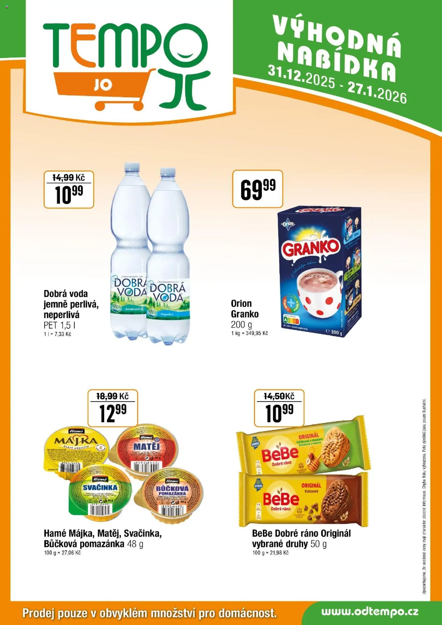 Tempo leták - JO (2025-12-31 - 2026-01-27)