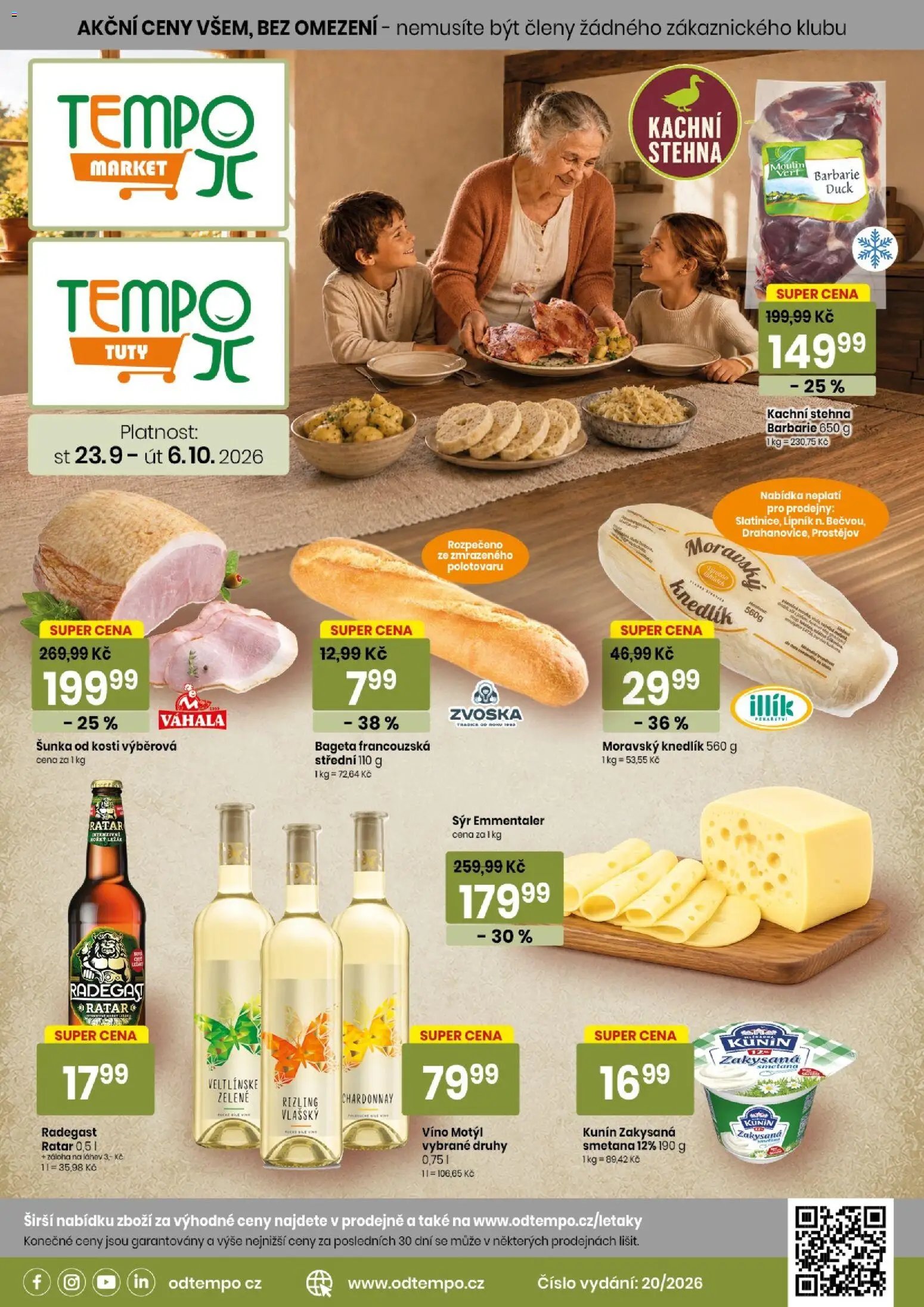 TEMPO leták - market