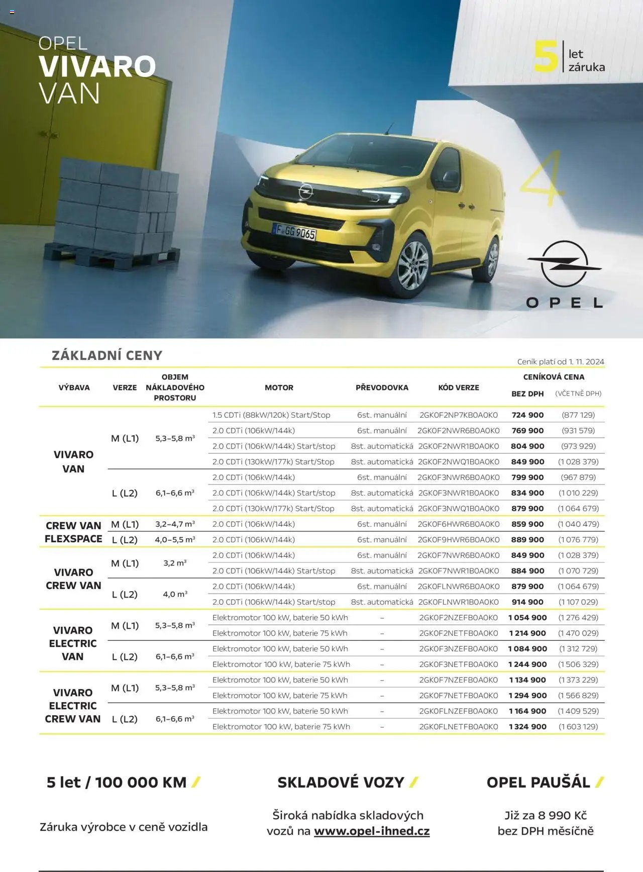 Opel katalog - Katalog Vivaro Van (2025-04-25 - 2026-02-28)