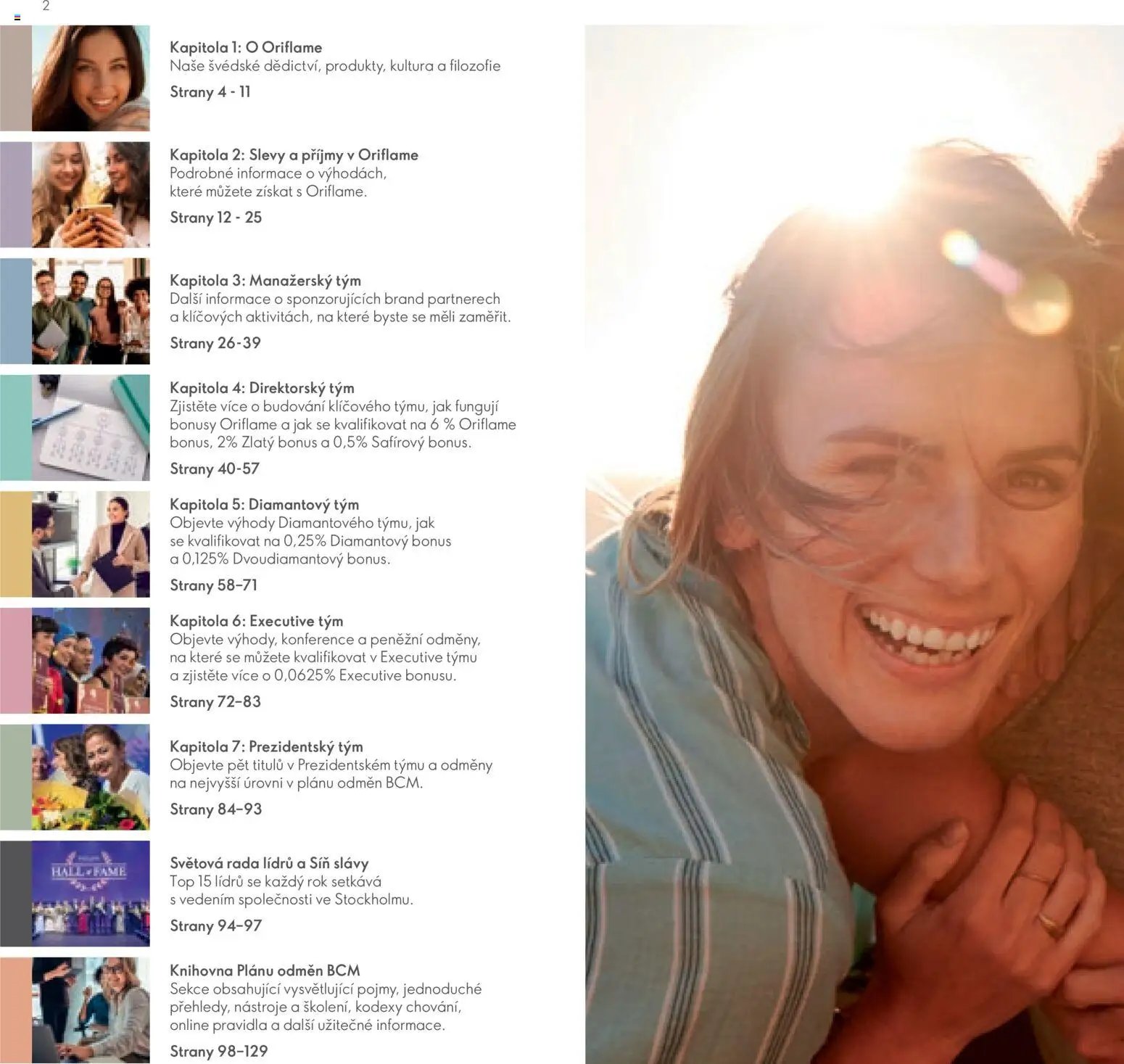 Oriflame katalog Plán odměn pro Brand Partnery