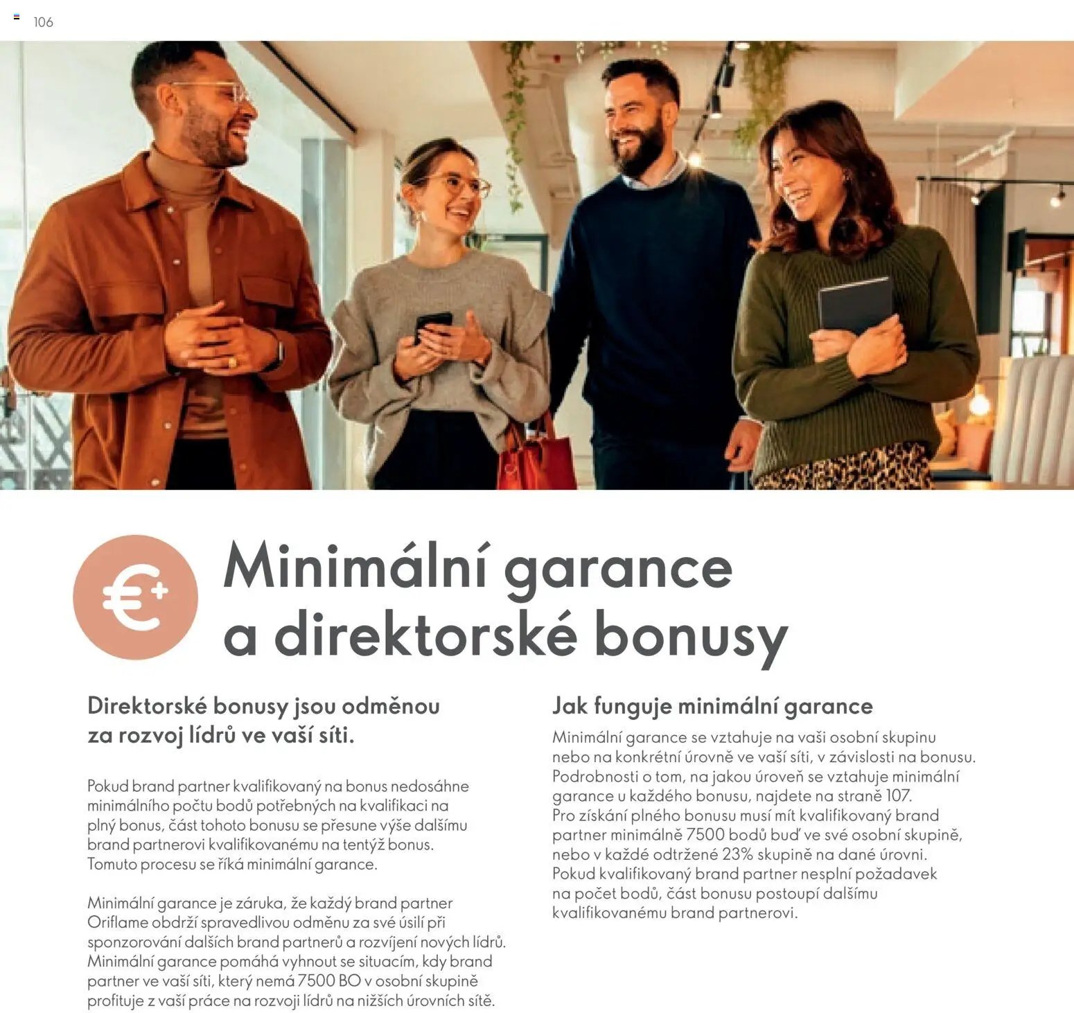 Oriflame katalog Plán odměn pro Brand Partnery