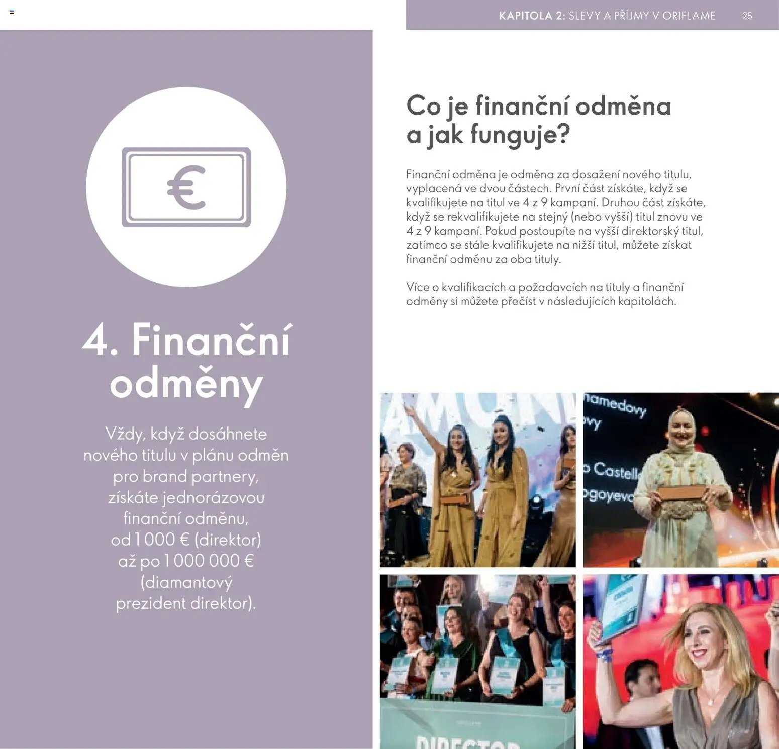 Oriflame katalog Plán odměn pro Brand Partnery