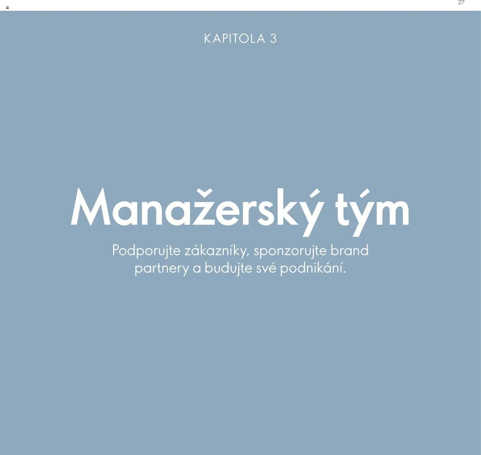 Oriflame katalog Plán odměn pro Brand Partnery