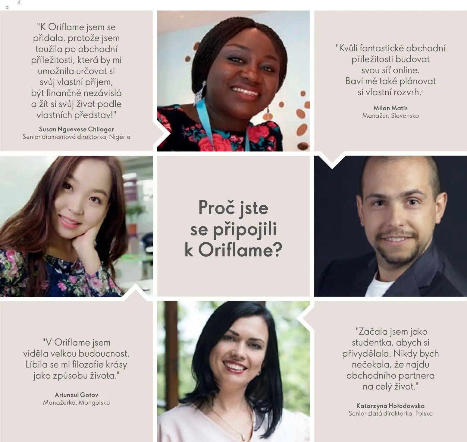 Oriflame katalog Plán odměn pro Brand Partnery
