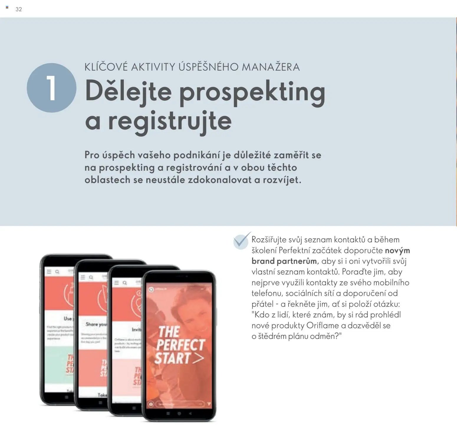 Oriflame katalog Plán odměn pro Brand Partnery