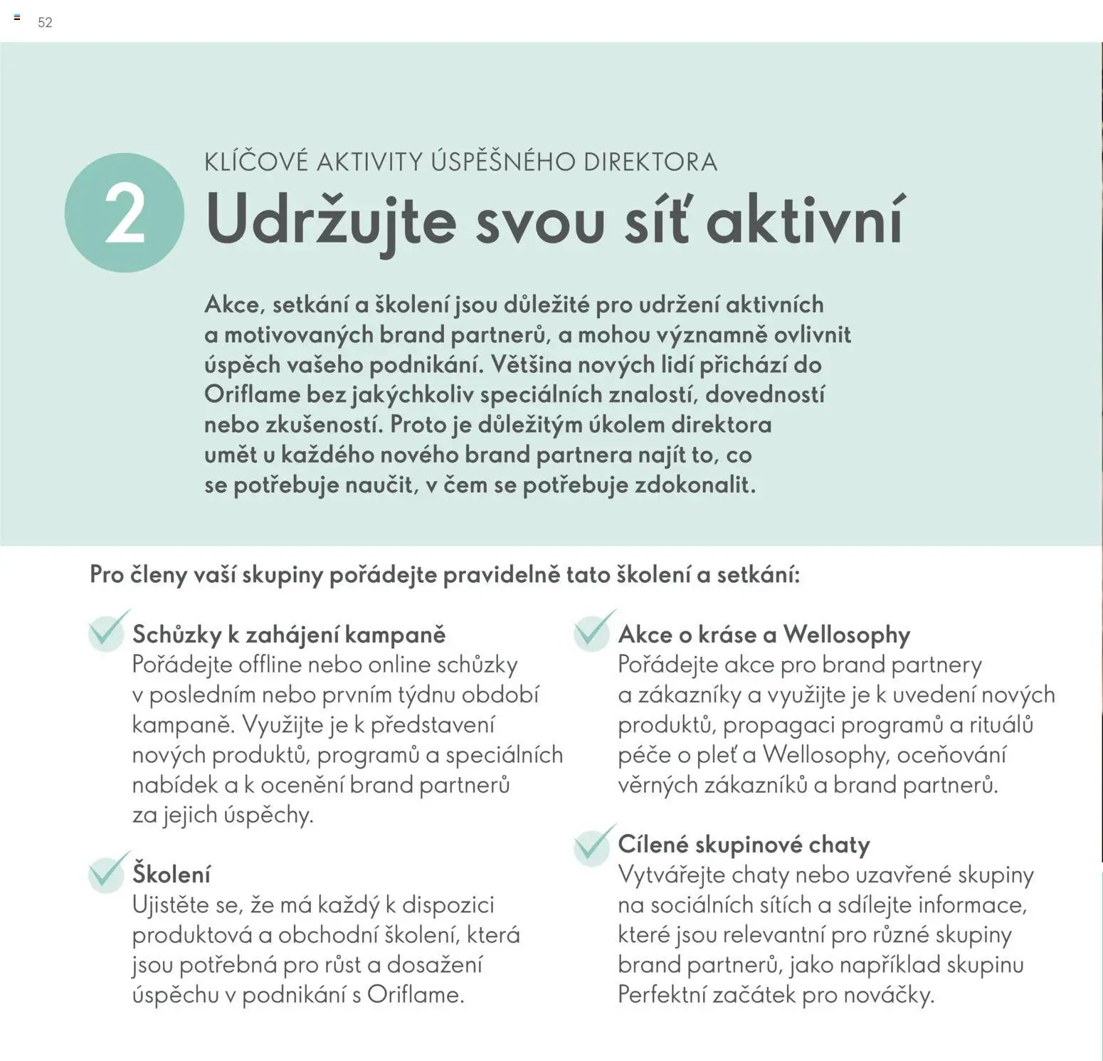 Oriflame katalog Plán odměn pro Brand Partnery