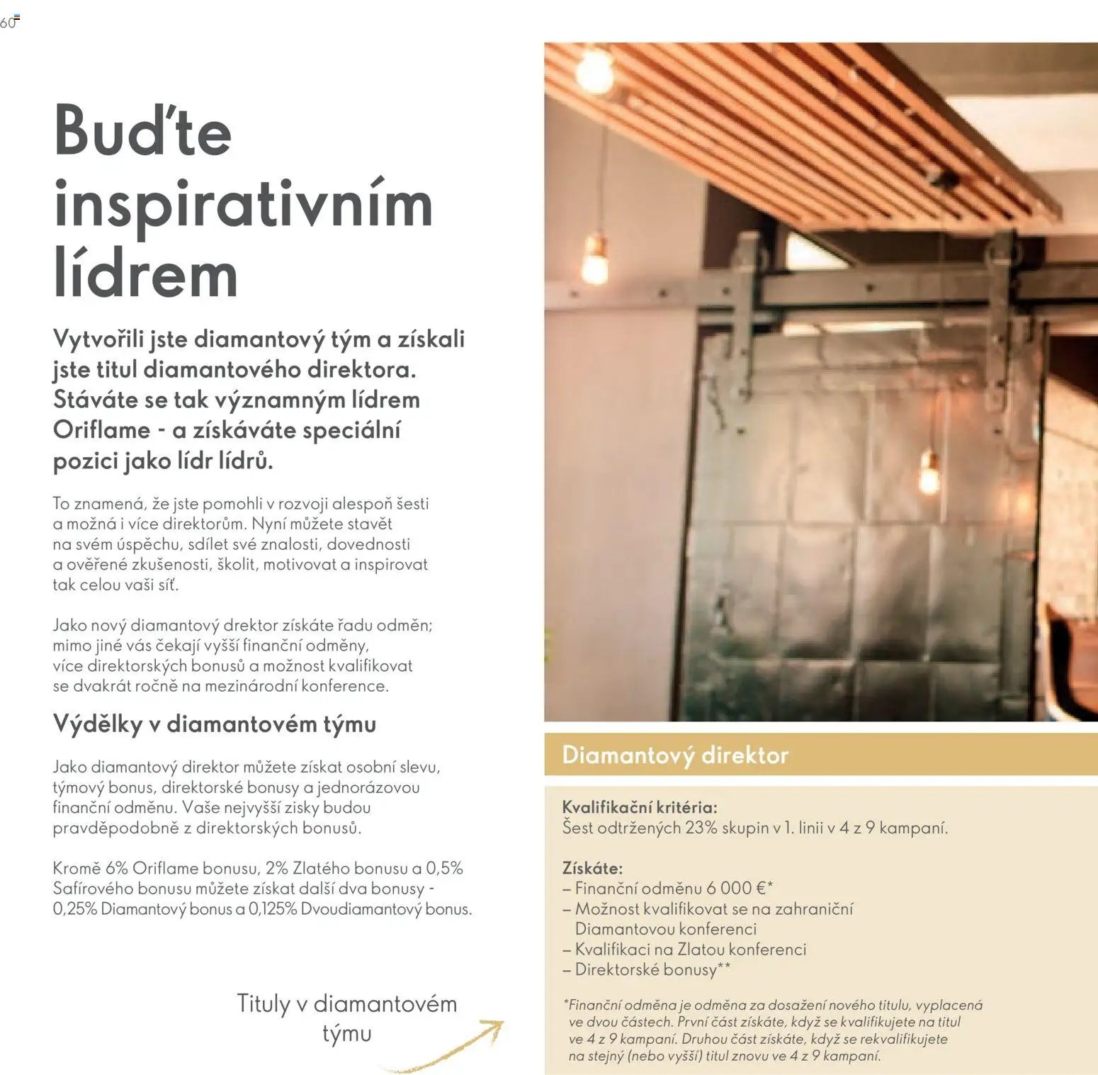 Oriflame katalog Plán odměn pro Brand Partnery