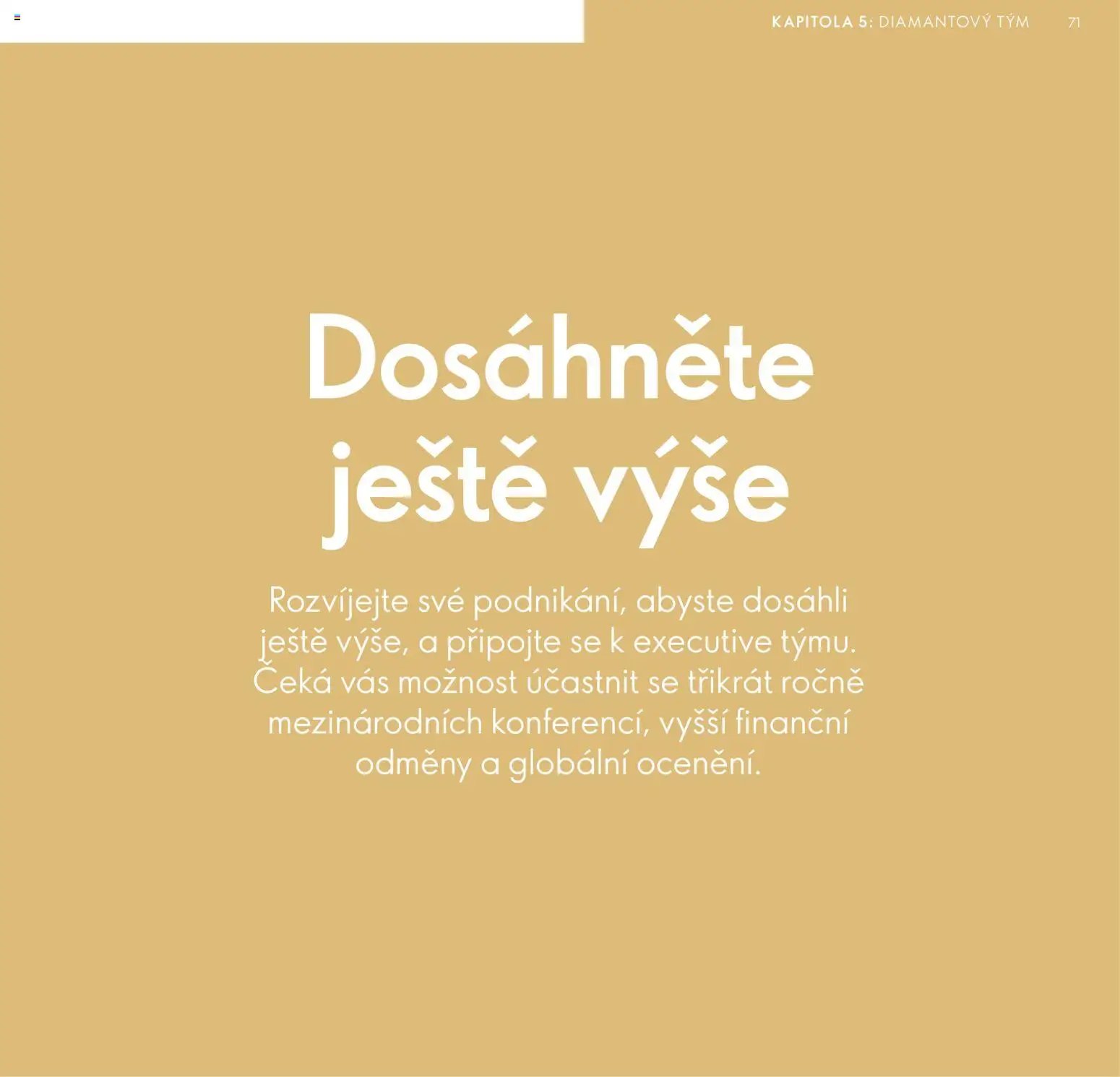 Oriflame katalog Plán odměn pro Brand Partnery