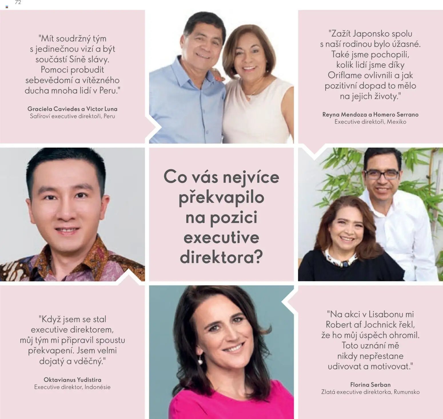 Oriflame katalog Plán odměn pro Brand Partnery
