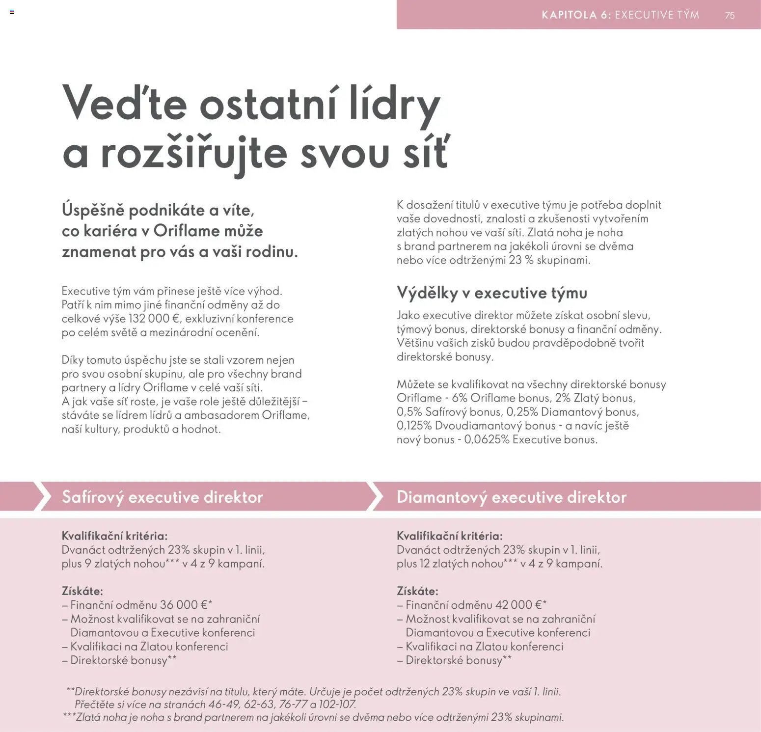 Oriflame katalog Plán odměn pro Brand Partnery