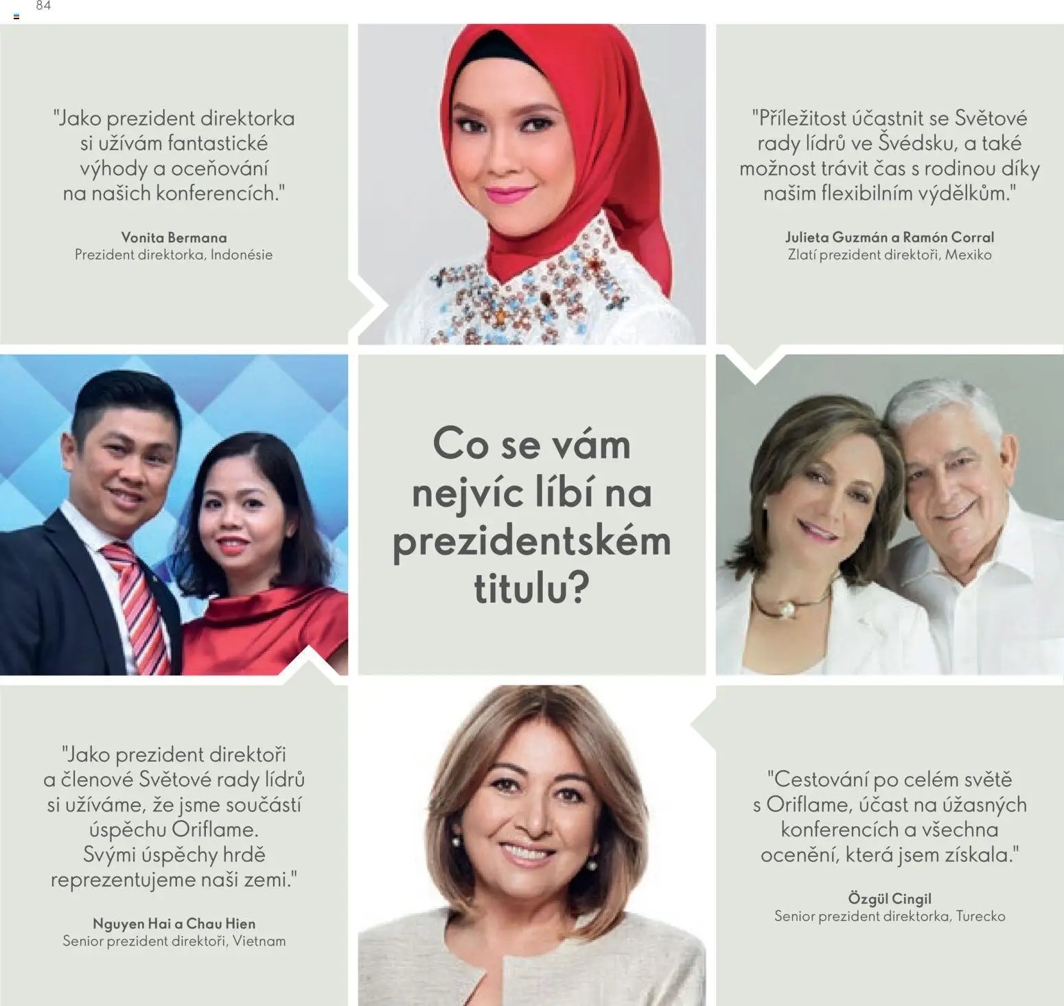 Oriflame katalog Plán odměn pro Brand Partnery