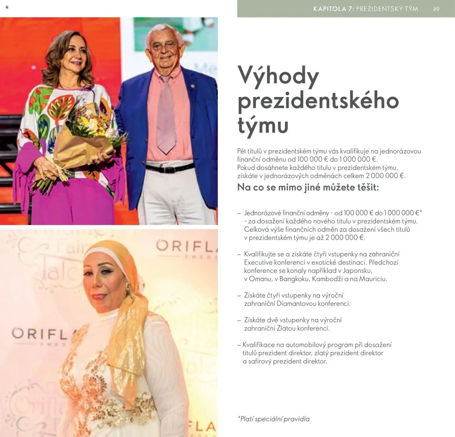 Oriflame katalog Plán odměn pro Brand Partnery