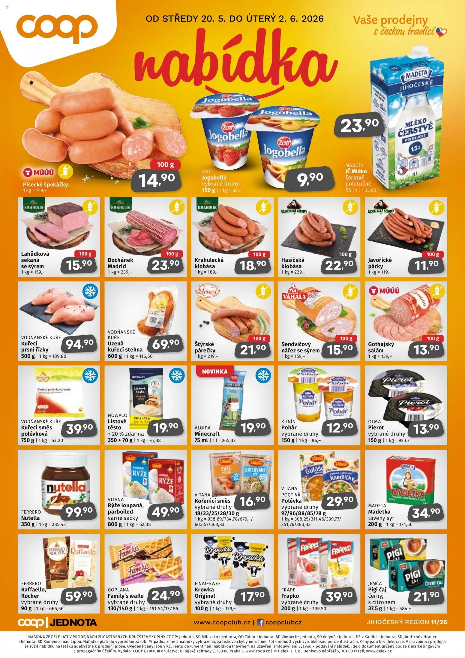 Coop leták - Jihočeský region (2026-05-20 - 2026-06-02)