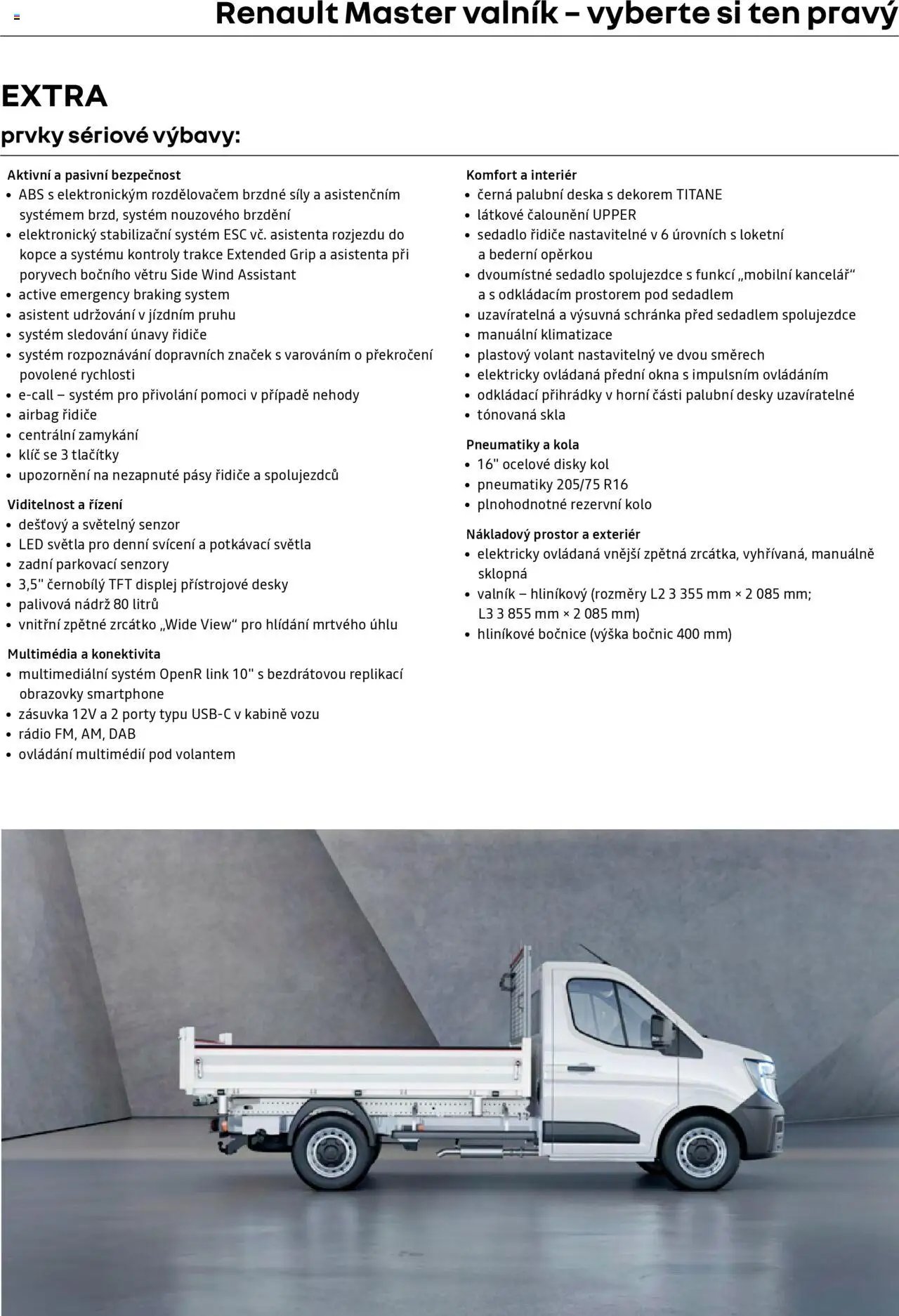 Renault katalog - Master Sklopný Valník a Valníky (2025-04-25 - 2026-02-28)