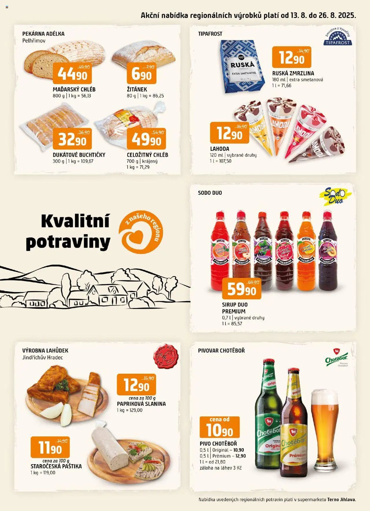 Terno leták - Jihlava (2025-08-13 - 2025-08-19)
