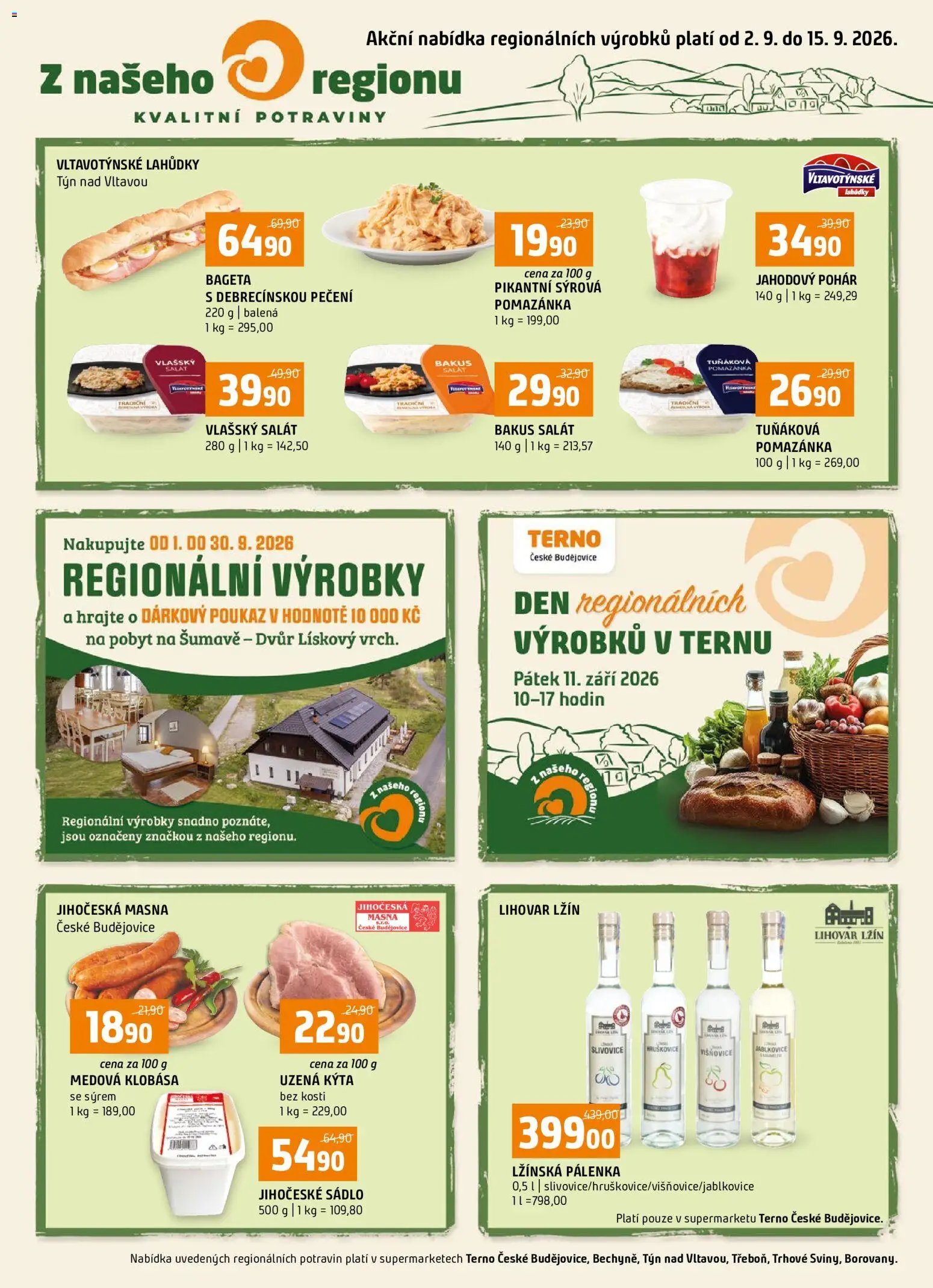 Terno leták - Z našeho regionu kvalitní potraviny