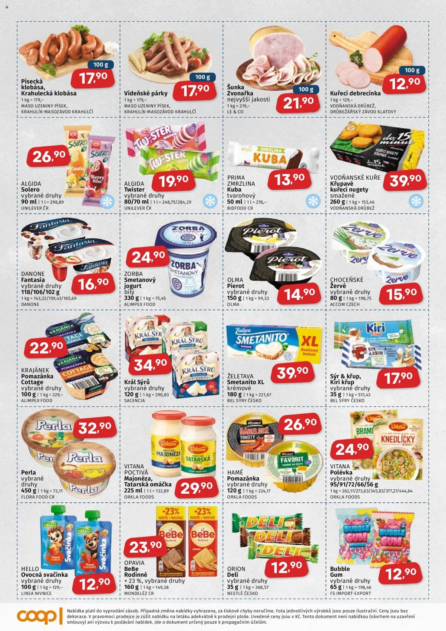 Coop leták - Středočeský region